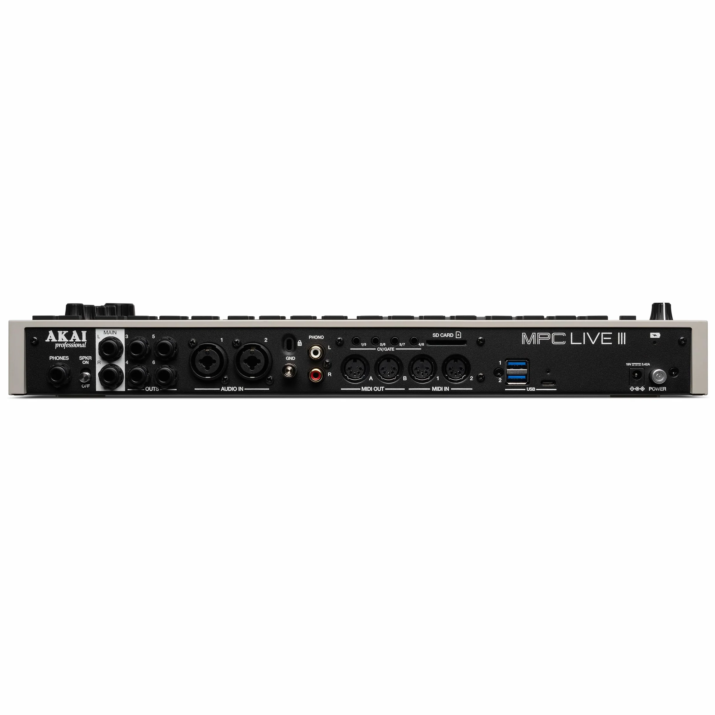 Akai Professional MPC Live III Retro Centro de Producción Musical portátil y Autónomo con Pads MPCe, Secuenciador, Pantalla táctil, Micrófono, Altavoces, Interfaz de Audio, Wi-Fi, Bluetooth, Batería