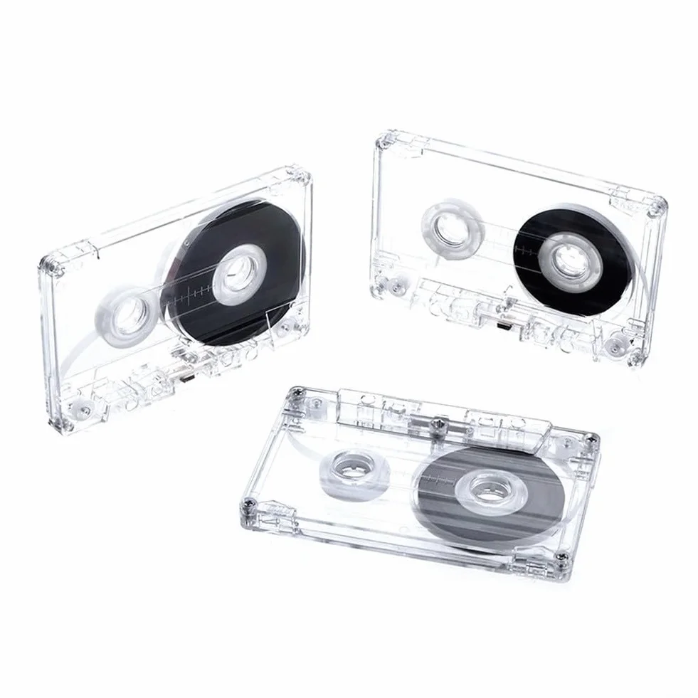 Cinta magnética de audio en blanco, 45/60/90 minutos, tamaño estándar, para grabación de voz y música, almacenamiento compacto, uso profesional y de archivo (45 minutos)