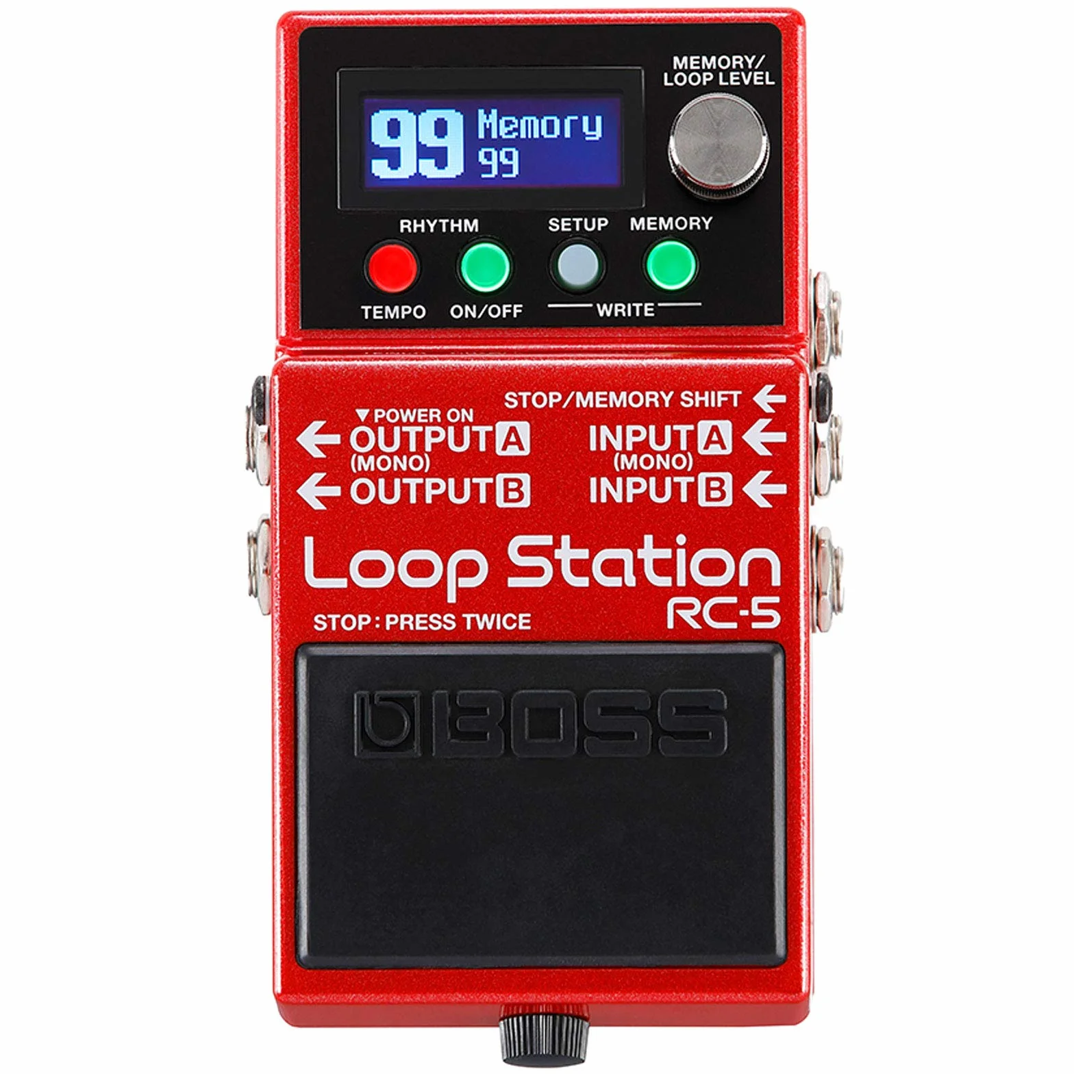 Boss RC-5 Looper - Dispositivo de efectos con pedal y fuente de alimentación keepdrum de 9 V