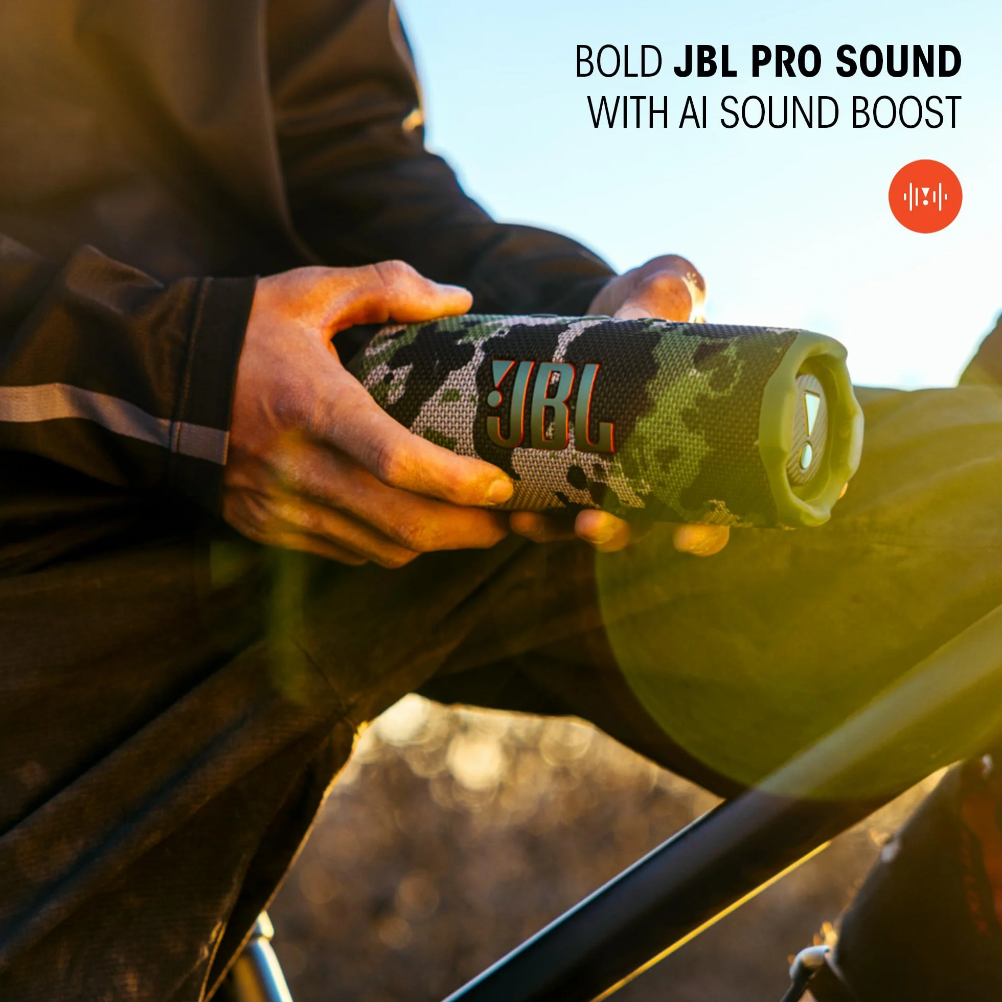 JBL Flip 7 Altavoz Bluetooth portátil inalámbrico, 16h batería, IP68, Negro