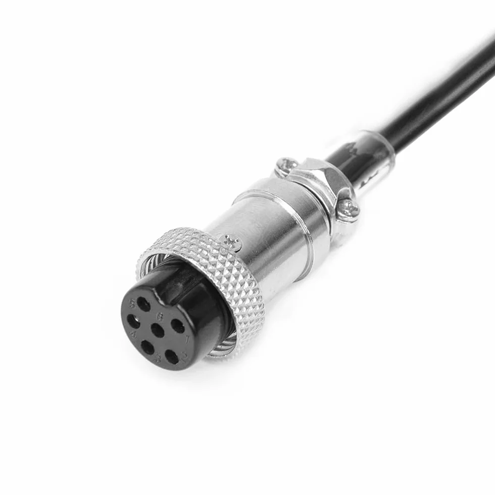 Fumei Adaptador de micrófono de 4 pines macho a hembra de 6 pines, cable en espiral duradero de 1,8 m, compatible con radio CB 880/980