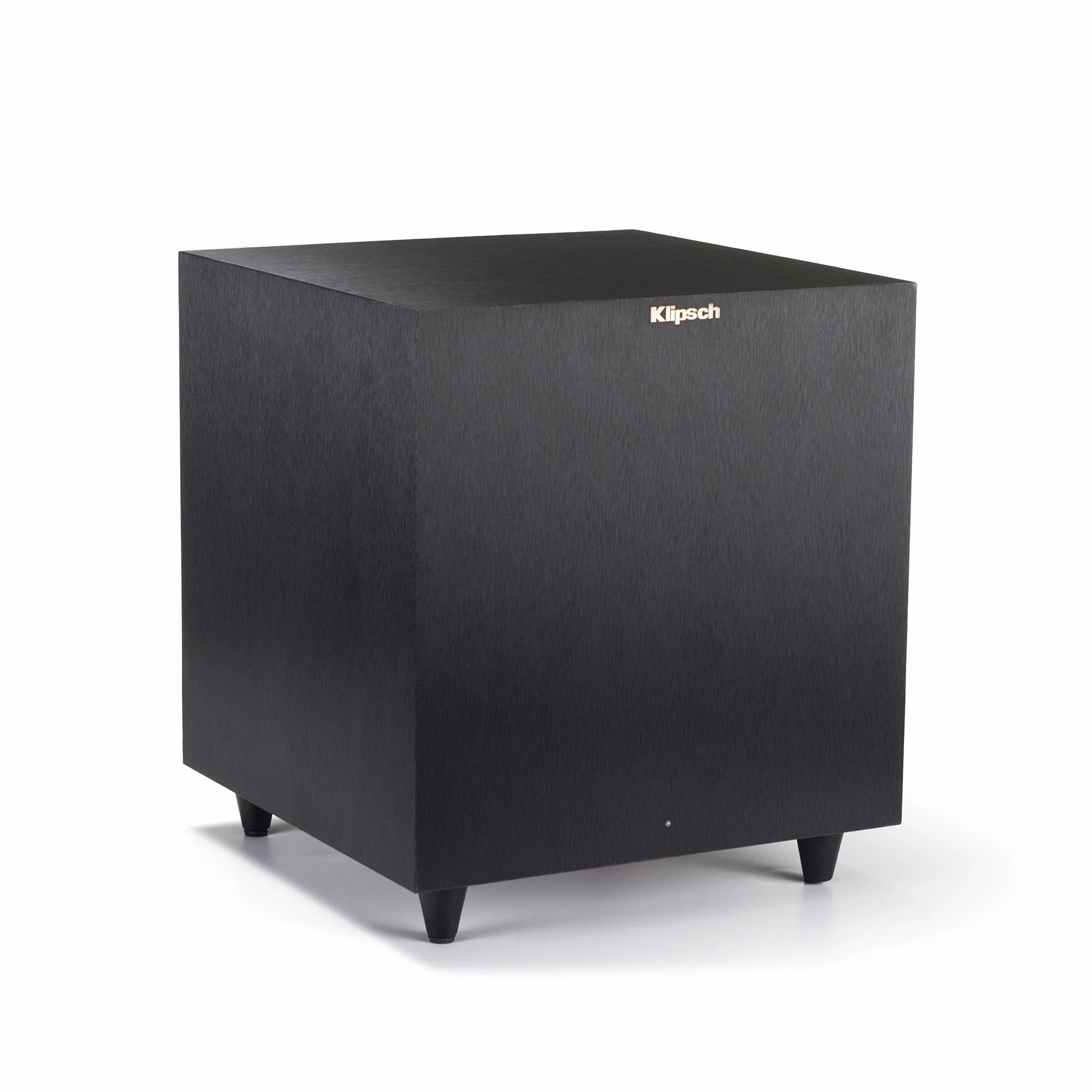 Klipsch - Altavoz envolvente de subwoofer, 150 vatios de potencia máxima, Reference R-8SW, (vinilo negro cepillado, 8 pulgadas)