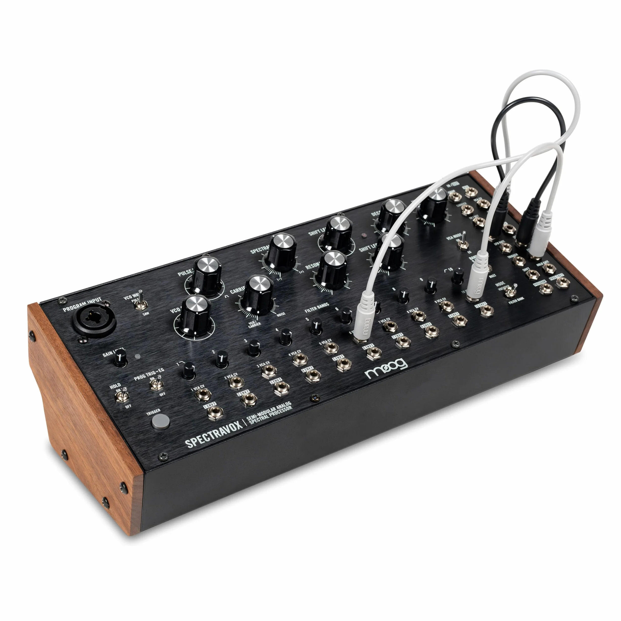MOOG Spectravox - Procesador Espectral Analógico Semimodular con Banco de Filtros CV/Vocoder, Oscilador Controlado por Voltaje y Salida de Auriculares