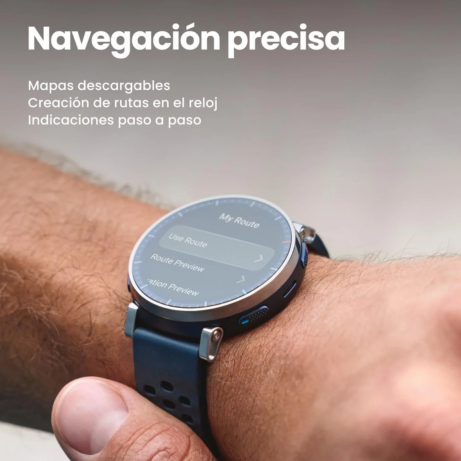 Amazfit Active 3 Premium Reloj Inteligente GPS Running, Pantalla AMOLED 1,32" Zafiro, Batería de 12 Días, 4GB, NFC, Mapas Offline, 170+ Modos de Entrenamiento, 5 ATM, Smartwatch para Android iPhone