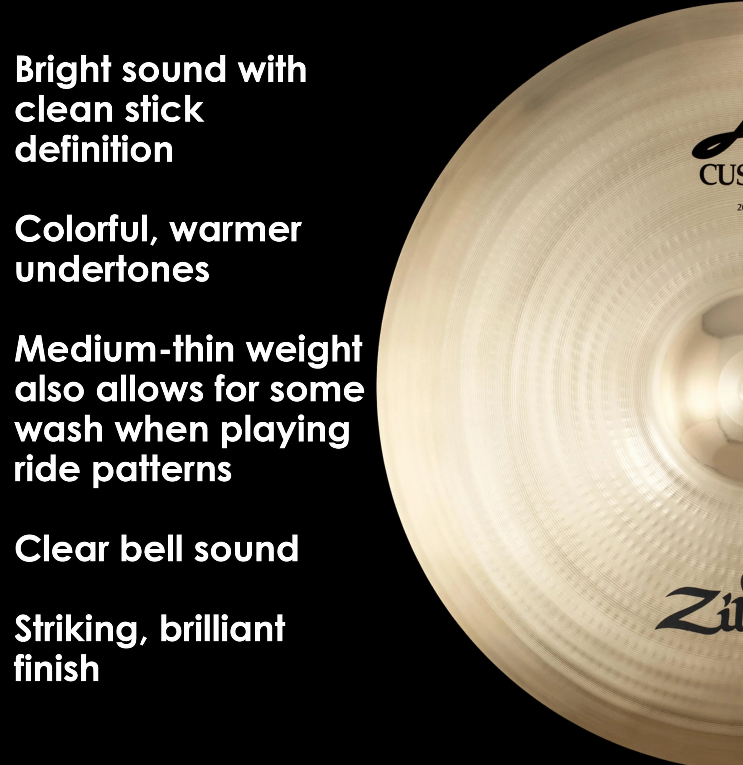 ZILDJIAN A20517 A Custom Platillo A Custom 20" ride