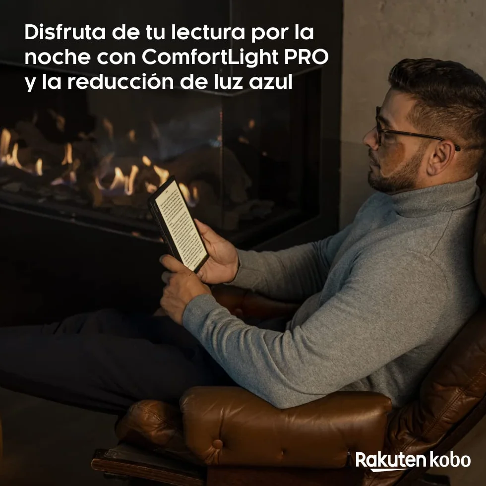 Rakuten Kobo Sage eReader 8" táctil HD Carta E Ink antirreflejos Resistente al Agua 32GB Negro