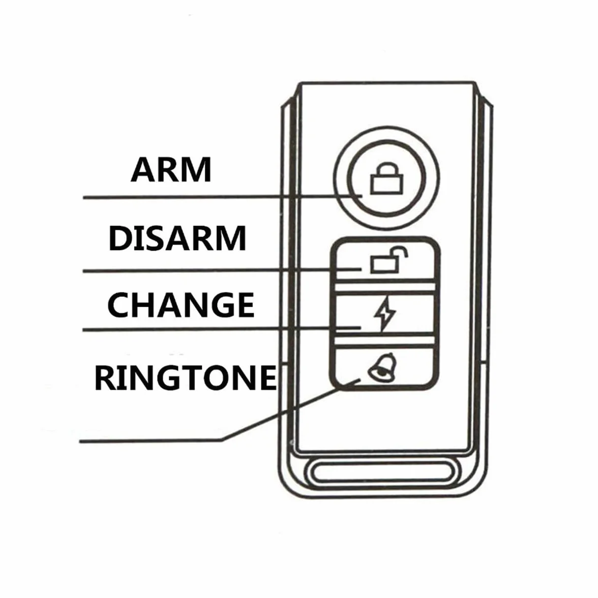Alarma de Bicicleta Inalámbrica Seguridad Antirrobo para Ladrones Sensor de Movimiento de Vibración a Prueba de Agua con Control Remoto para Bicicleta Motocicleta Coche Scooter Vehículos
