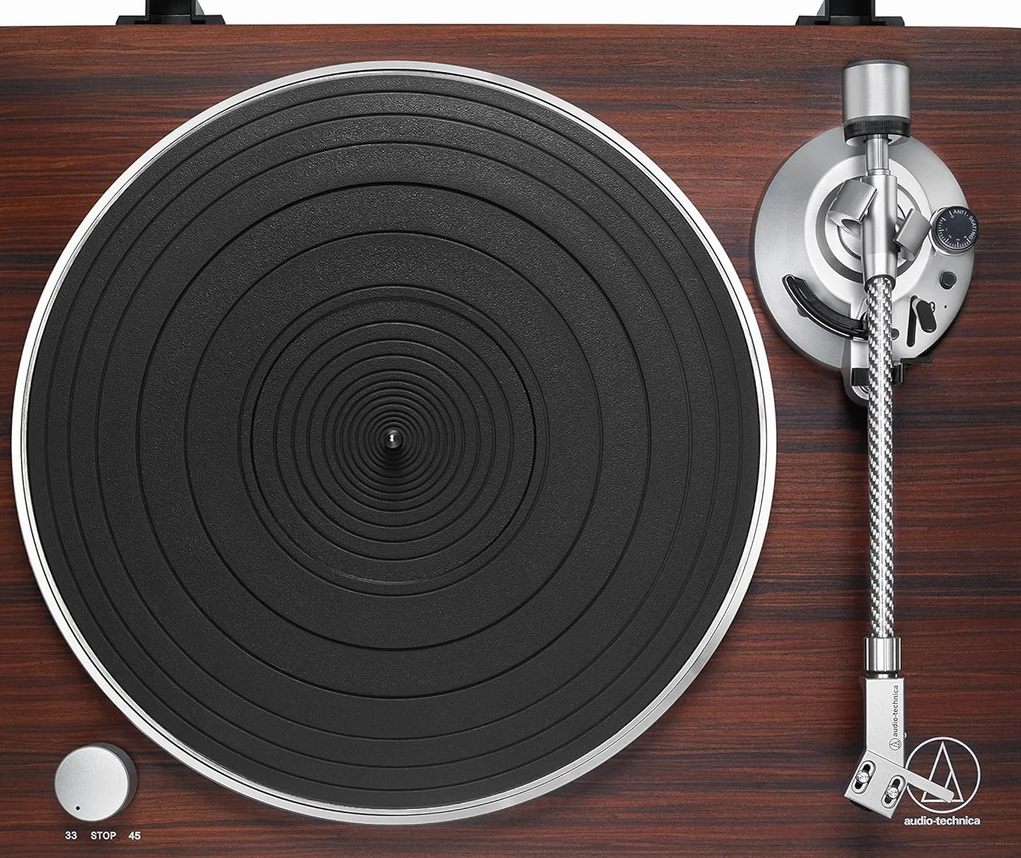 Audio-Technica LPW50BTRW Giradiscos Inalámbrico con tracción por correa Palisandro