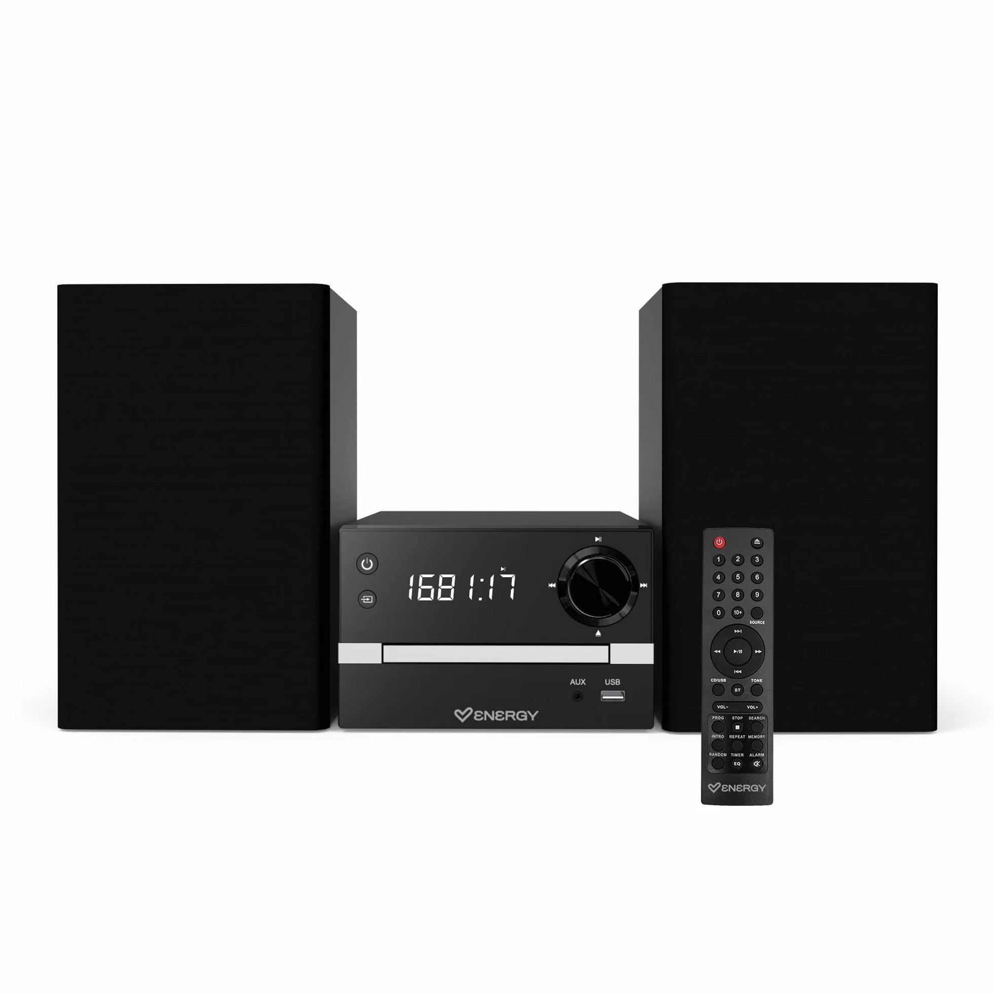 Energy Sistem Microcadena HiFi 30W Bluetooth Radio FM CD MP3/WMA USB AUX Altavoces Estéreo
