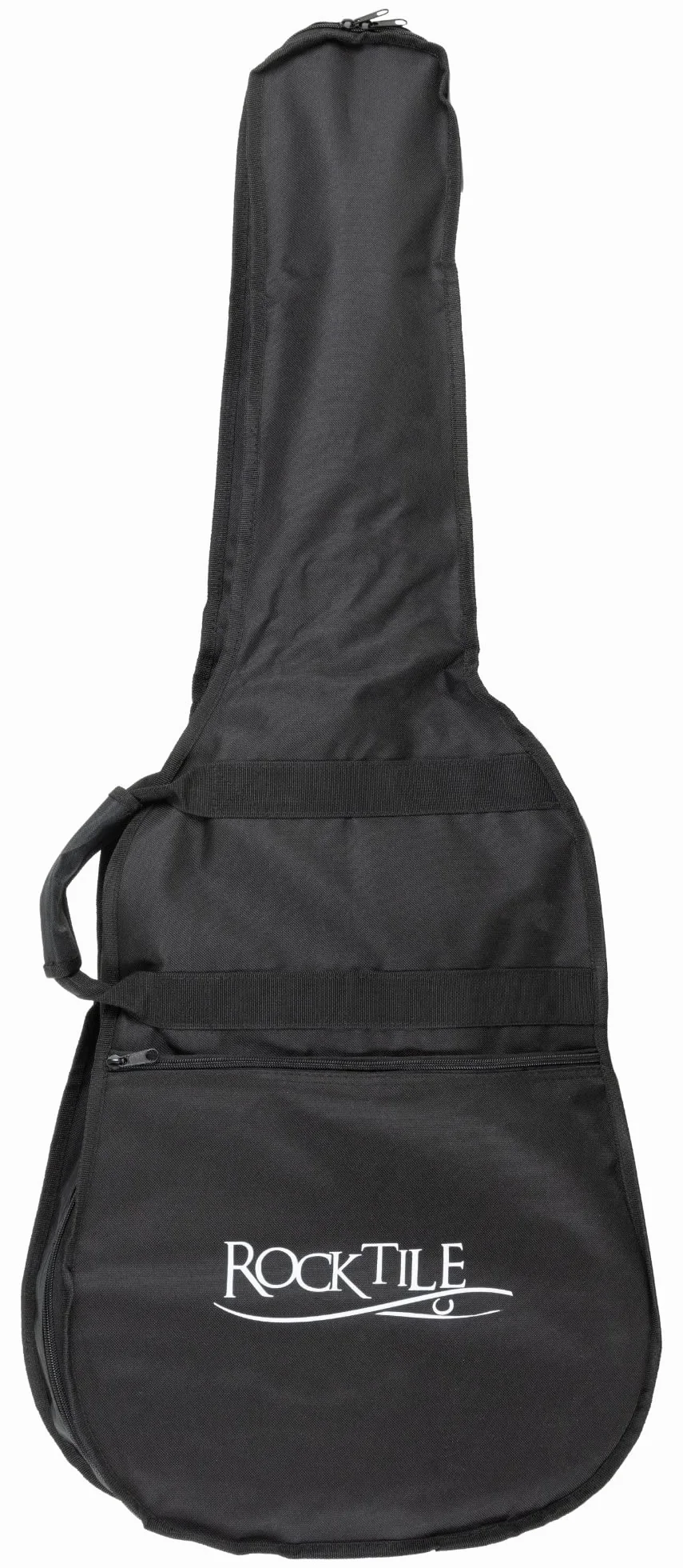 Rocktile WSD-8CE-NT Slim Line Set de Guitarras Western - Guitarra Acústica Dreadnought - Westernguitarra con Pastilla en Set Incluye Funda, Correa, Cable, Cuerdas de Repuesto y Púas - Natural