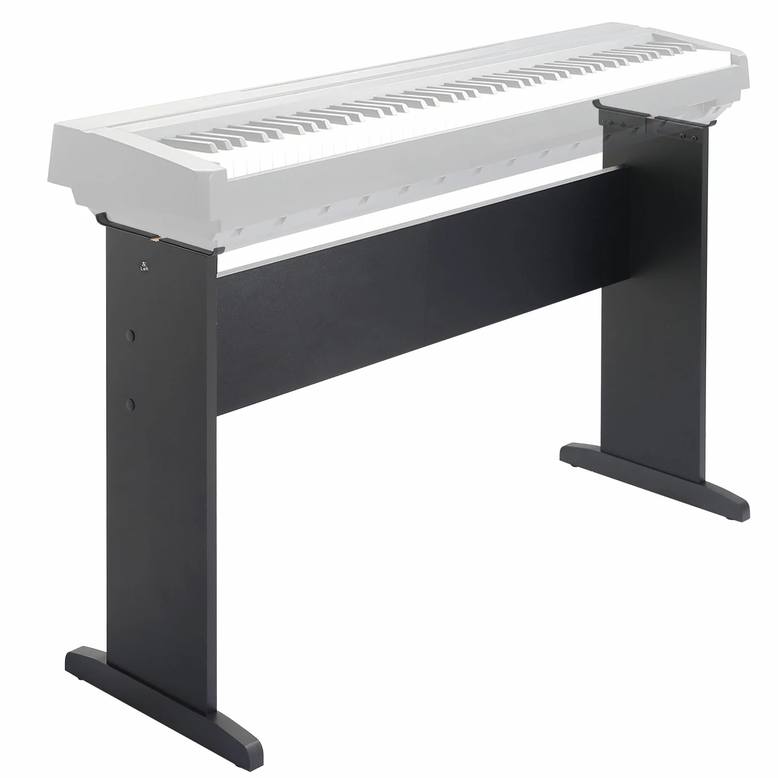 Soporte universal para teclado de piano de 76/88 teclas, soporte de madera compatible con YMH P Series, CSO PX Series, RLD FP Series, teclados de pianos digitales 2 en 1 (negro, M)
