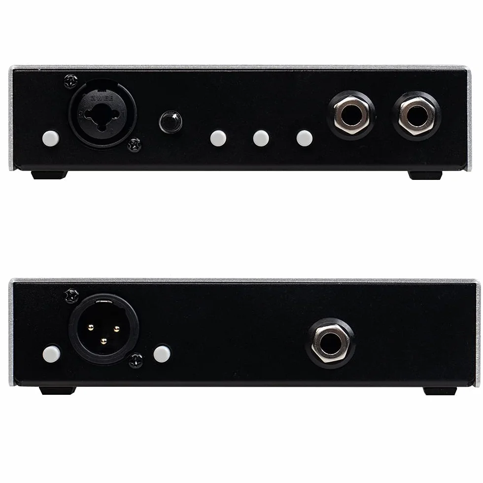 JOYO Reamp passive & Direct Box Phantom Powered Active All-in-one, dispositivo de grabación portátil DI BOX con entrada XLR de 6,35 mm y 2 en 1 para rendimiento de bajo de guitarra o grabación