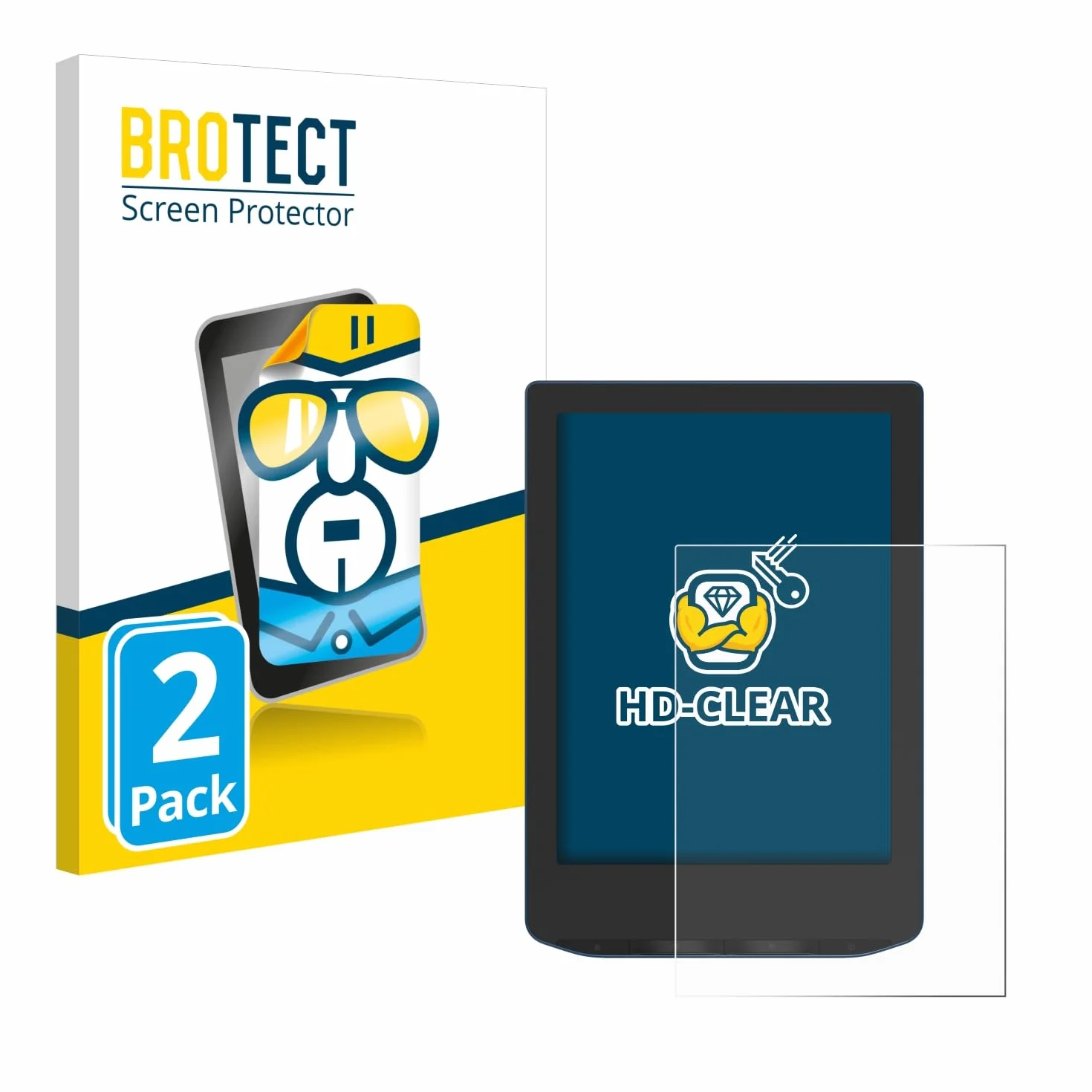 BROTECT Protector Pantalla Transparente Anti-Huellas para PocketBook Verse Pro (2 Unidades)