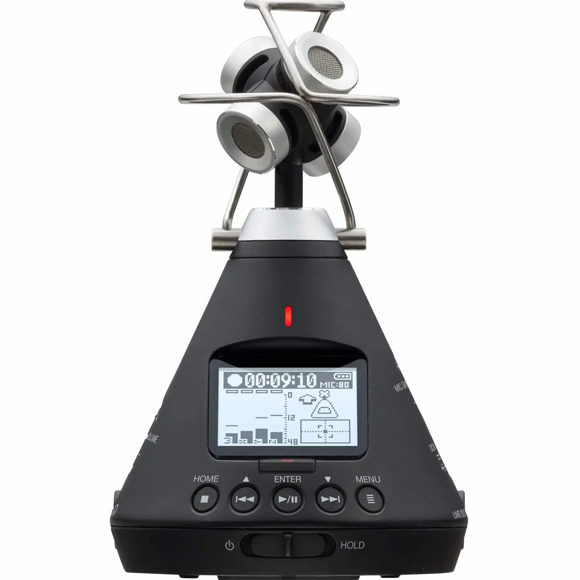 Zoom H3-VR Grabadora de Audio 360º, grabaciones ambisonics, binaural y estéreo, Alimentado por Pilas, grabación en SD, Control sin Cables, para VR y vídeos Surround Sound, música y Streaming