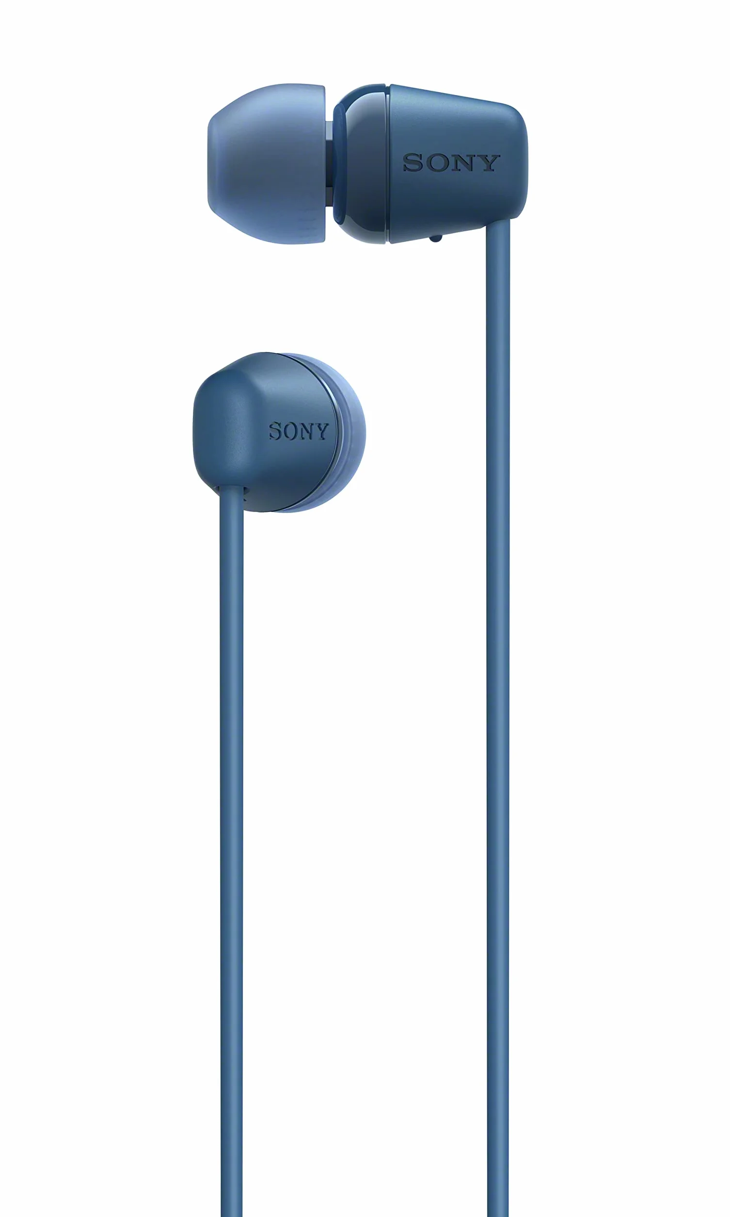 Sony WI-C100 Auriculares Inalámbricos Bluetooth, 25 Horas Batería, Micrófono Incorporado, Azul