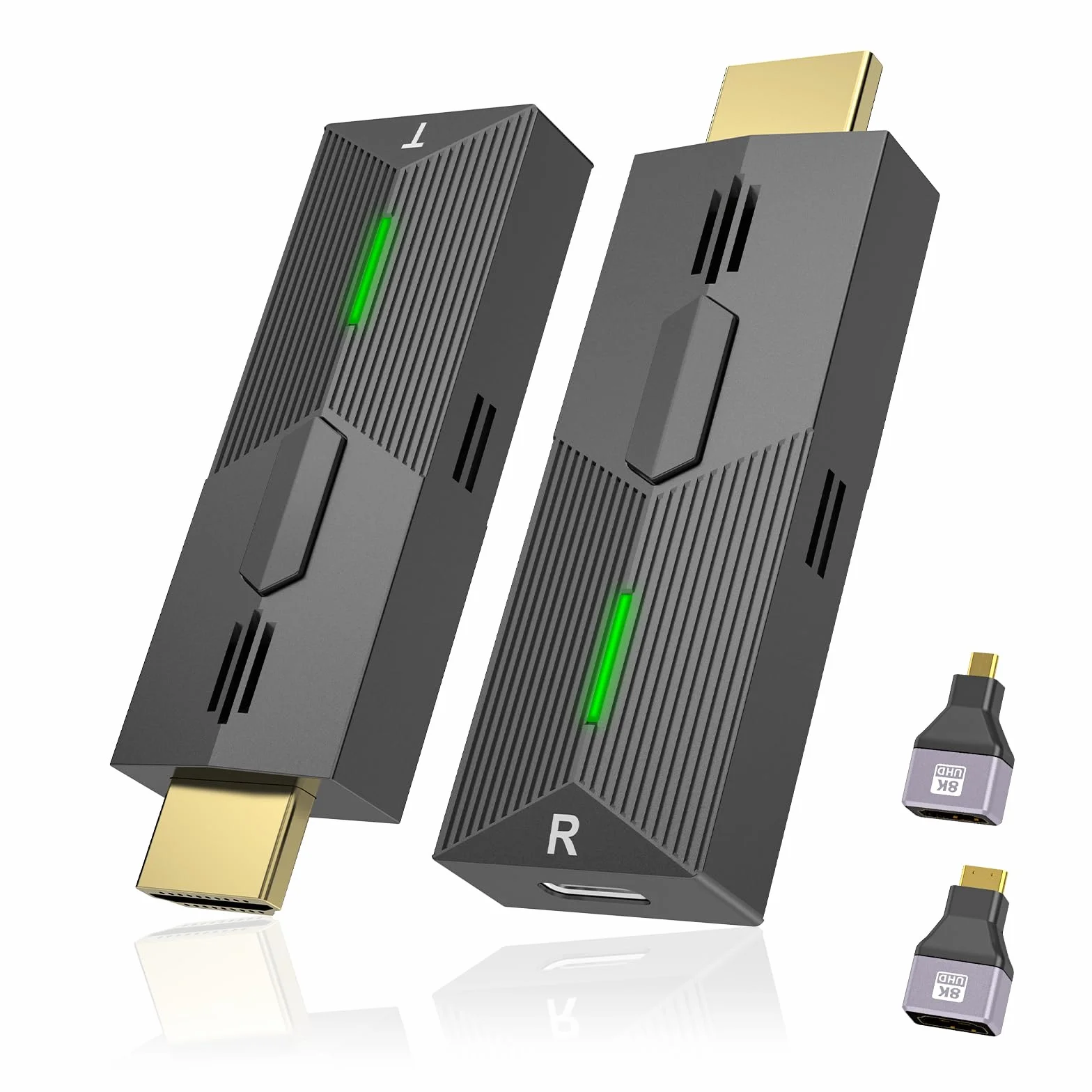 HDMI Inalámbrico, Transmisor y Receptor Inalámbrico con Decodificación 4K, HDMI Wireless Extender para Transmitir Video y Audio Desde una Portátil/PC/TV Box a un Monitor/Proyector/TV, Plug & Play