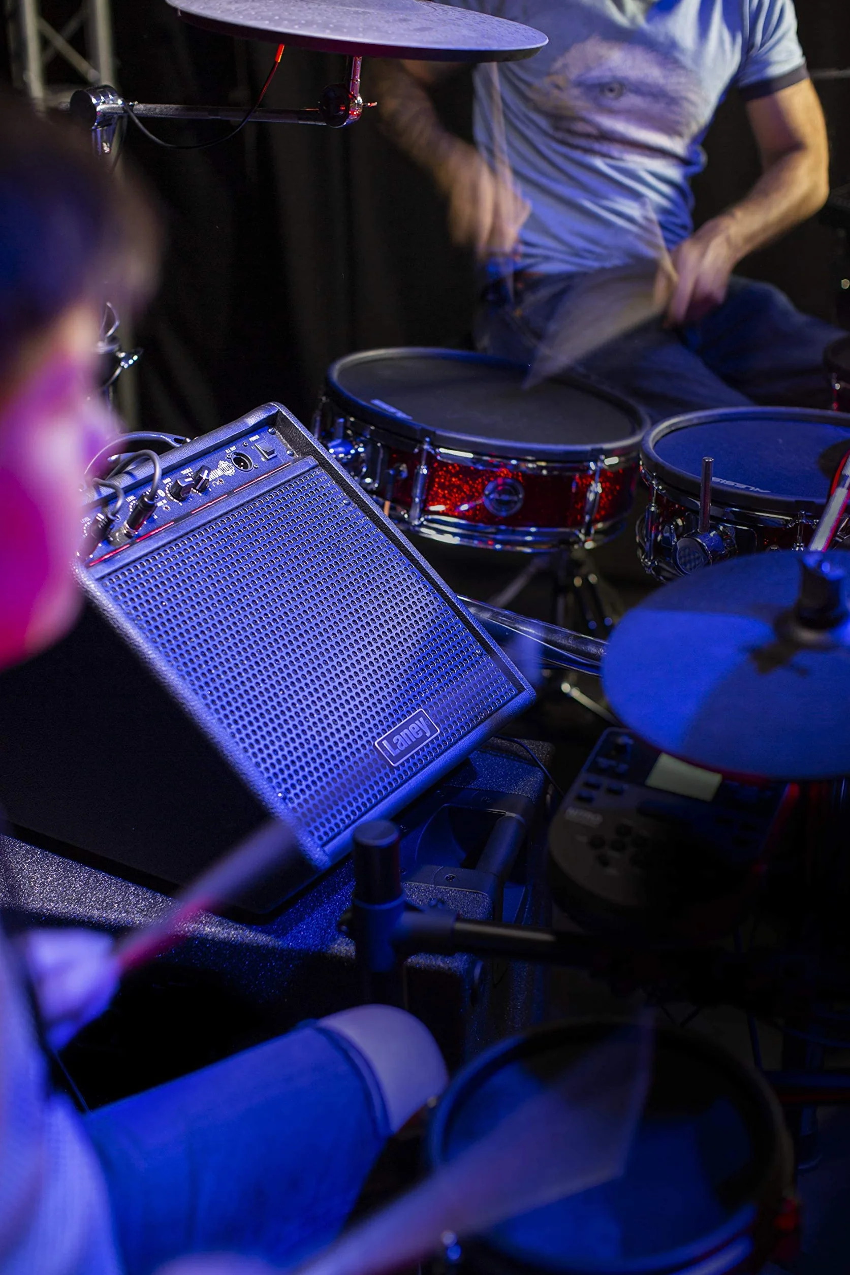Laney DRUMHUB DH80 - Personal Drum Monitor with Bluetooth - 80W - 10 inch Coaxial Woofer
