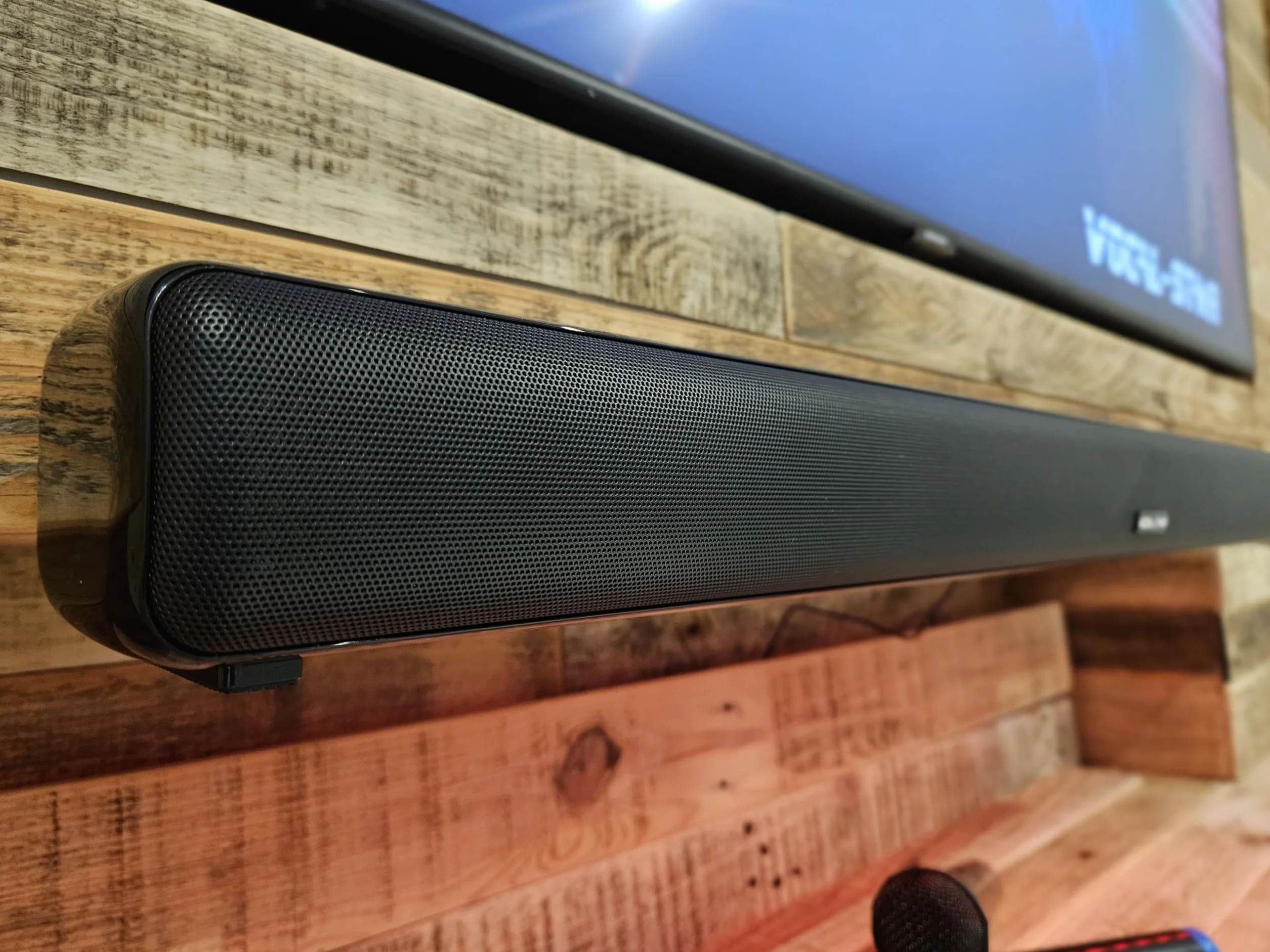 Máquina de Karaoke Vocal-Star, Altavoz de Barra de Sonido de 300 W, 2 micrófonos inalámbricos UHF, Efectos de luz, HDMI ARC, BT, AUX, óptico, Sistema de Entretenimiento Todo en uno