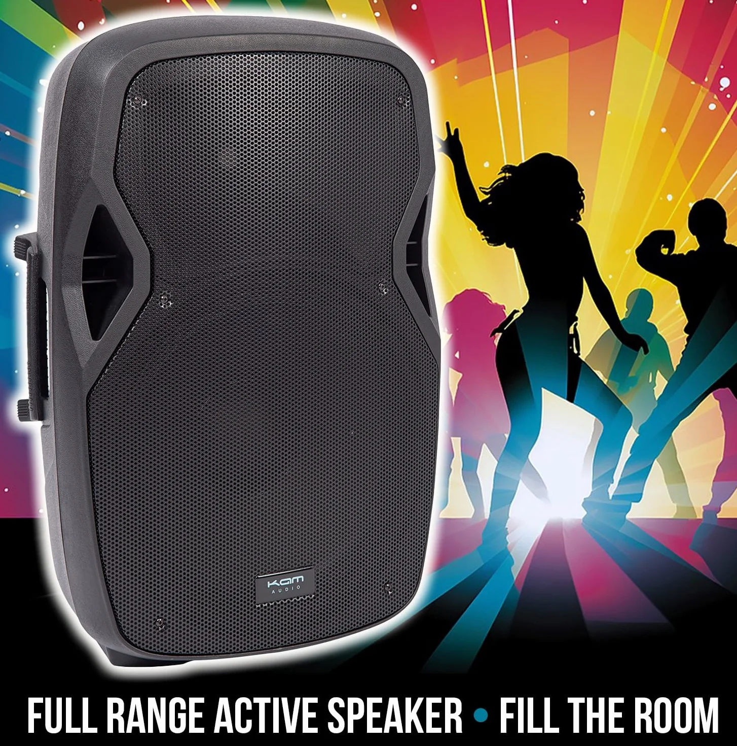 Kam RZ15A V3 - Altavoz activo PA DJ de 1200 W