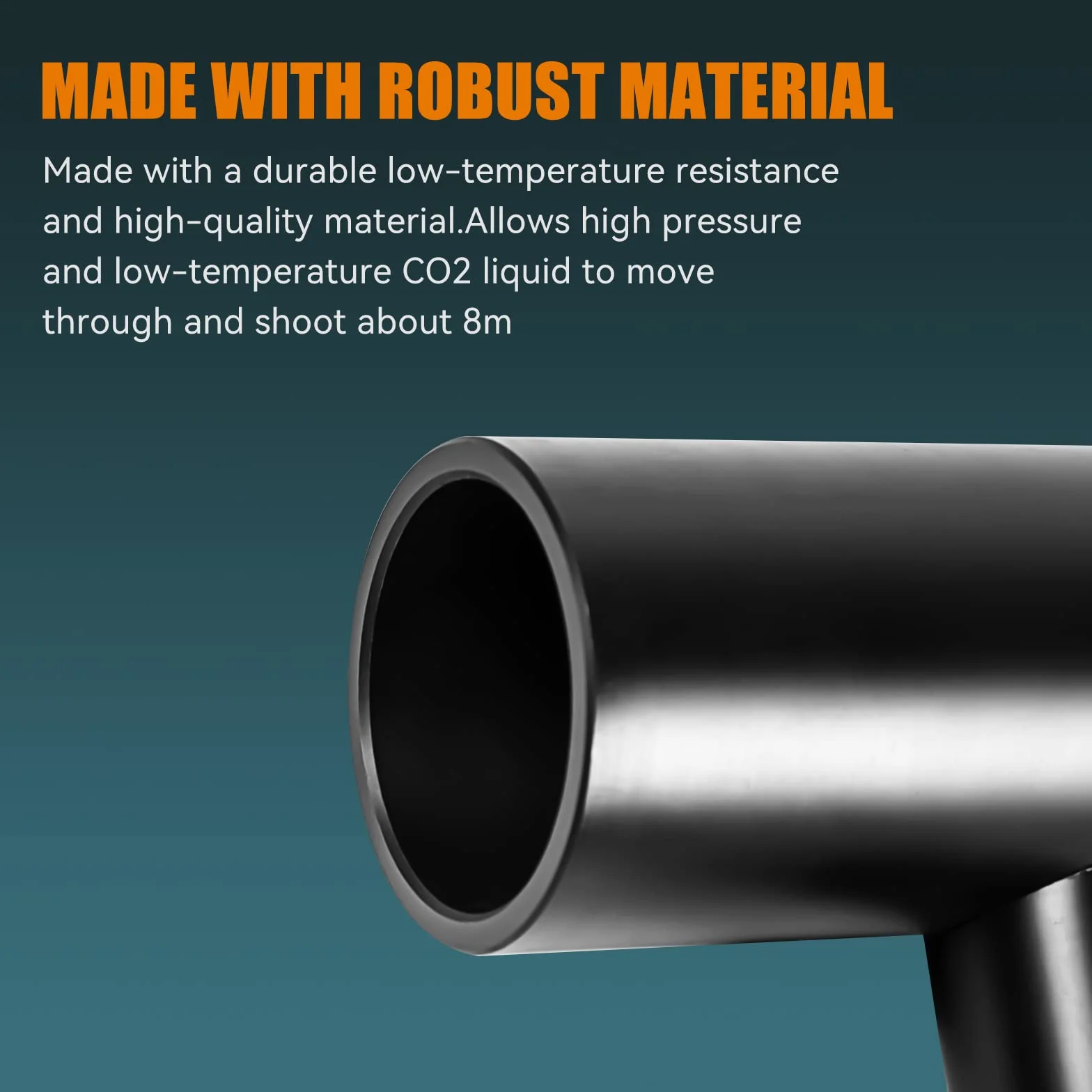 Mini máquina de chorro de CO2 de mano, pistola de CO2 DJ, actualizada sin residuos de hielo, emisión de ruido, emisión de CO2, con pantalón libre de 3 m