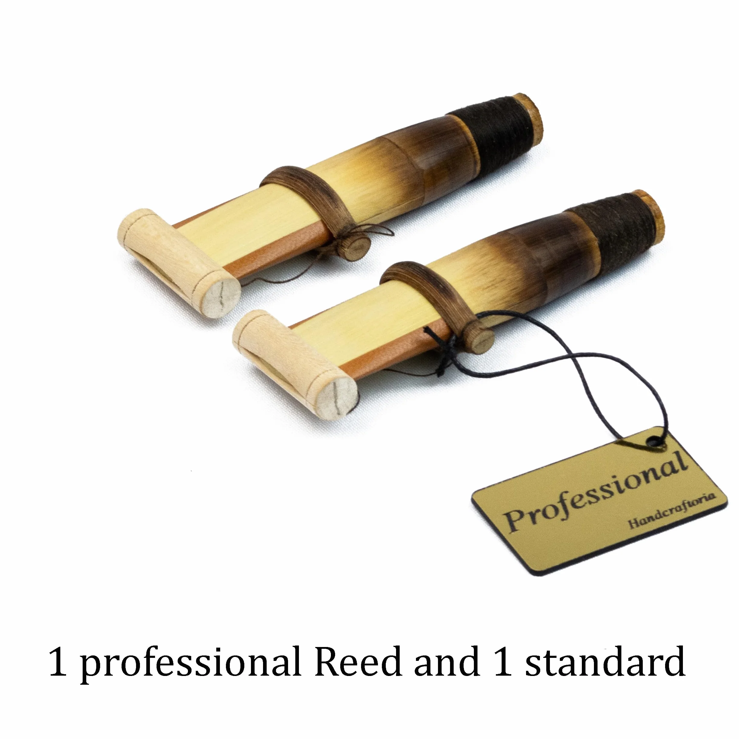 Instrumento profesional armenio DUDUK de madera de albaricoque, 2 cañas (1 prof y 1 estándar), funda de cuero ecológico, flauta oboe balaban viento de madera