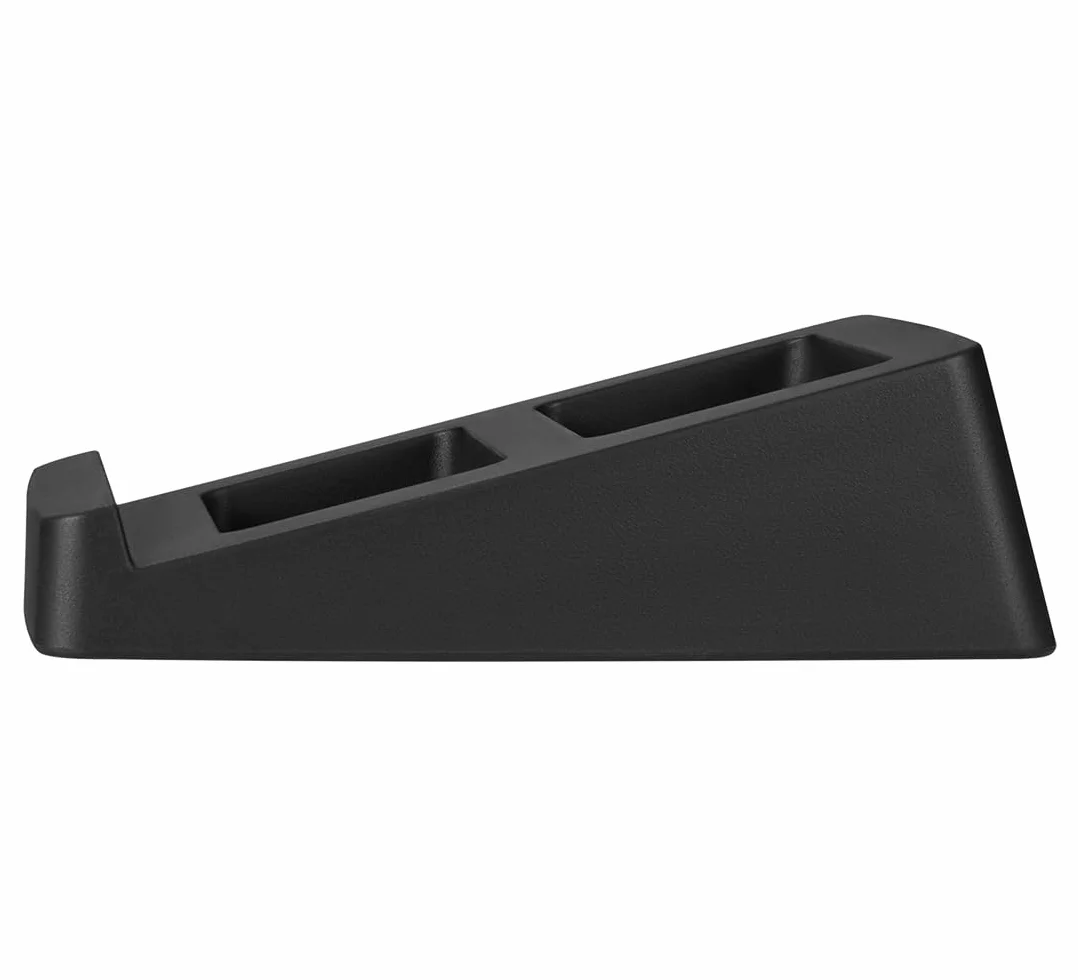 my Wall HS32-1L - Soporte de Mesa Universal para Altavoces (2 Unidades, soporta hasta 3 kg, ángulo de inclinación de 15°, Soporte para Altavoz, Soporte de Mesa para Altavoces, amortiguación de