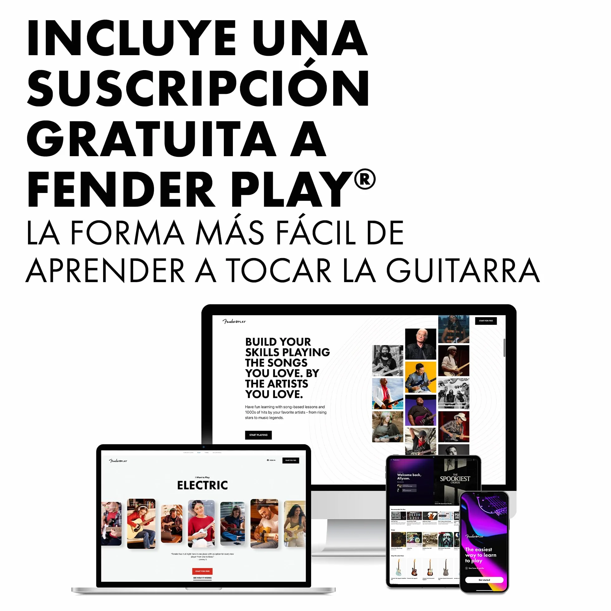 Fender Squier Debut HT HSS Series Stratocaster Guitarra Eléctrica, Guitarra para Principiantes, con 2 Años de Garantía, Black