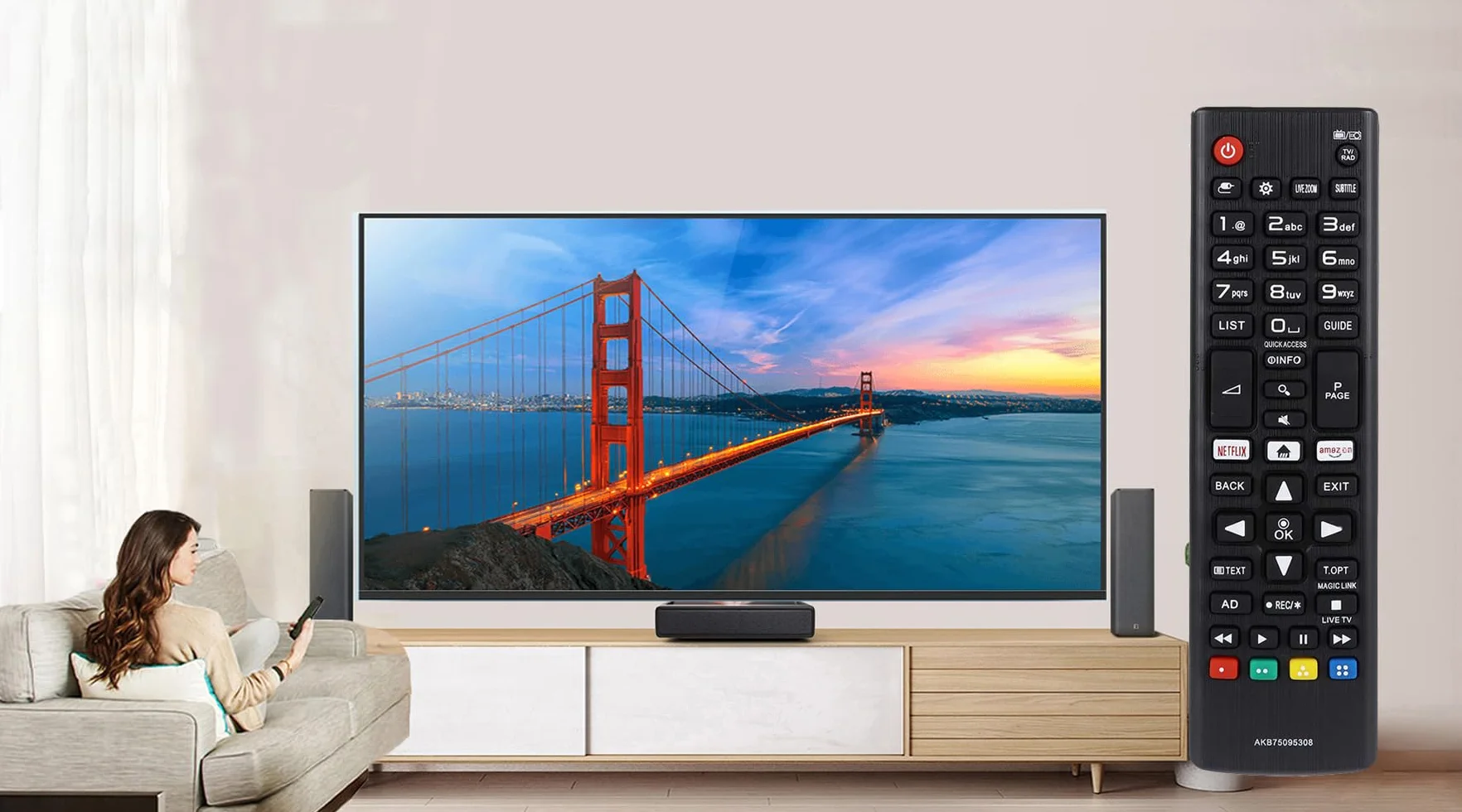 Reemplazo Mando LG Smart TV para Control Remoto LG