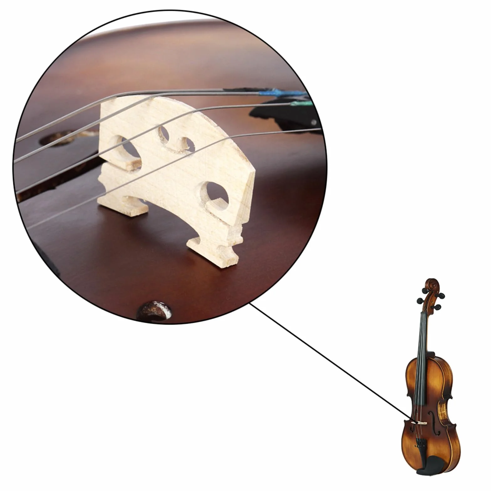 Viola de madera pulida a mano con lazos profesional 4/4 vintage mate para práctica y actuaciones