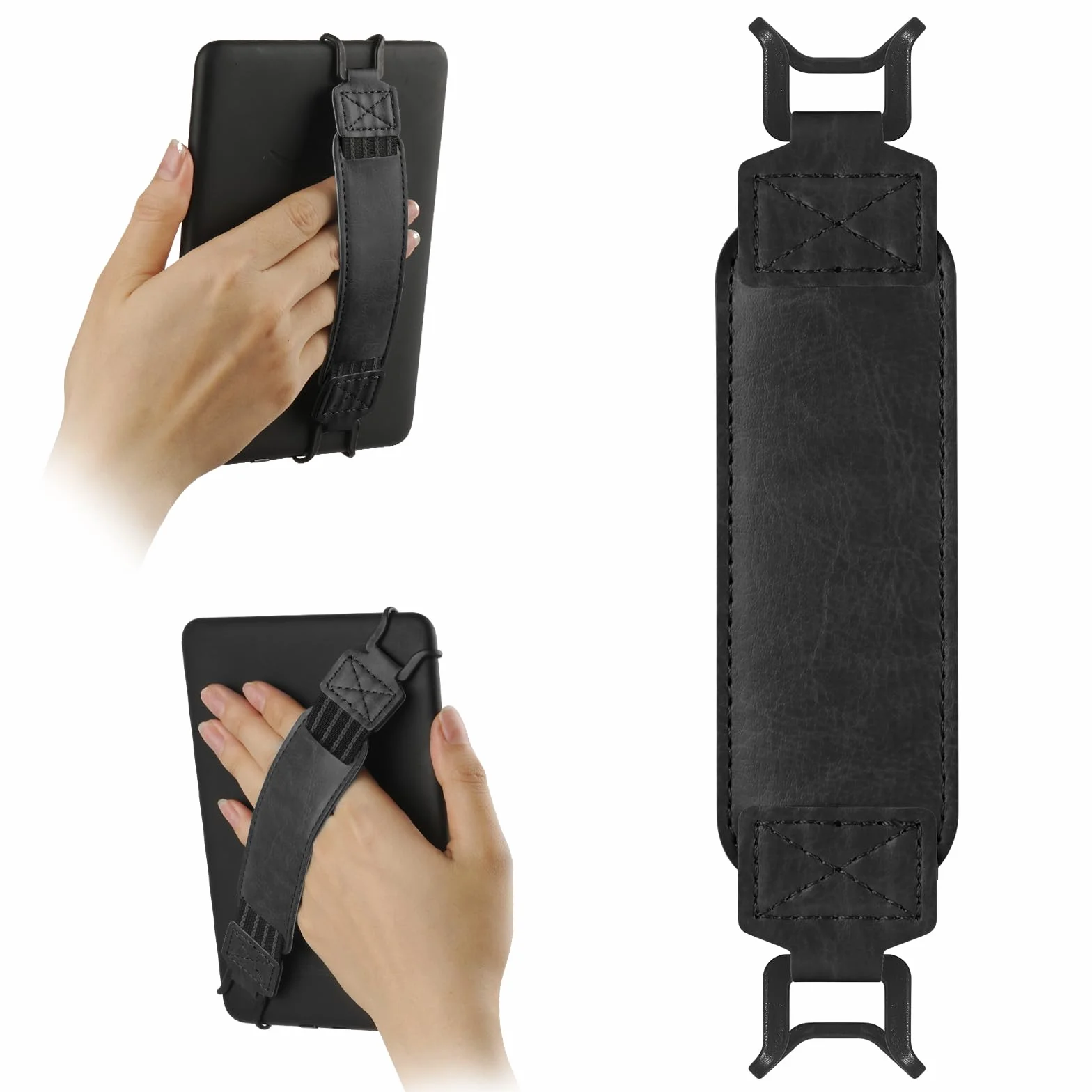 Universal Soft Hand Strap para eReader 6-7 Pulgadas Compatible con Kindle/Kobo/Pocketbook/Tolino/Sony/Paperwhite/Nook Negro