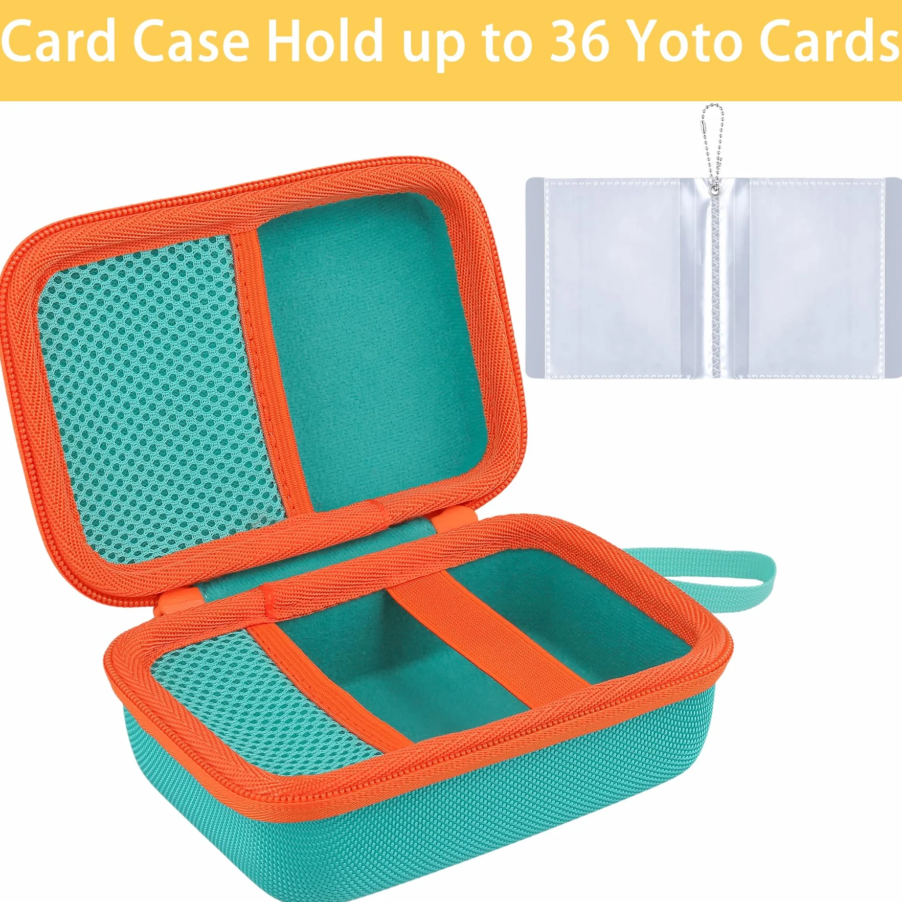 co2CREA Duro Viajar Caja Estuche Funda para Yoto/Yoto Mini Reproductor de Audio y música para niños,Portatarjetas Transparente Incluido para Altavoz MP3 Lee Tarjetas