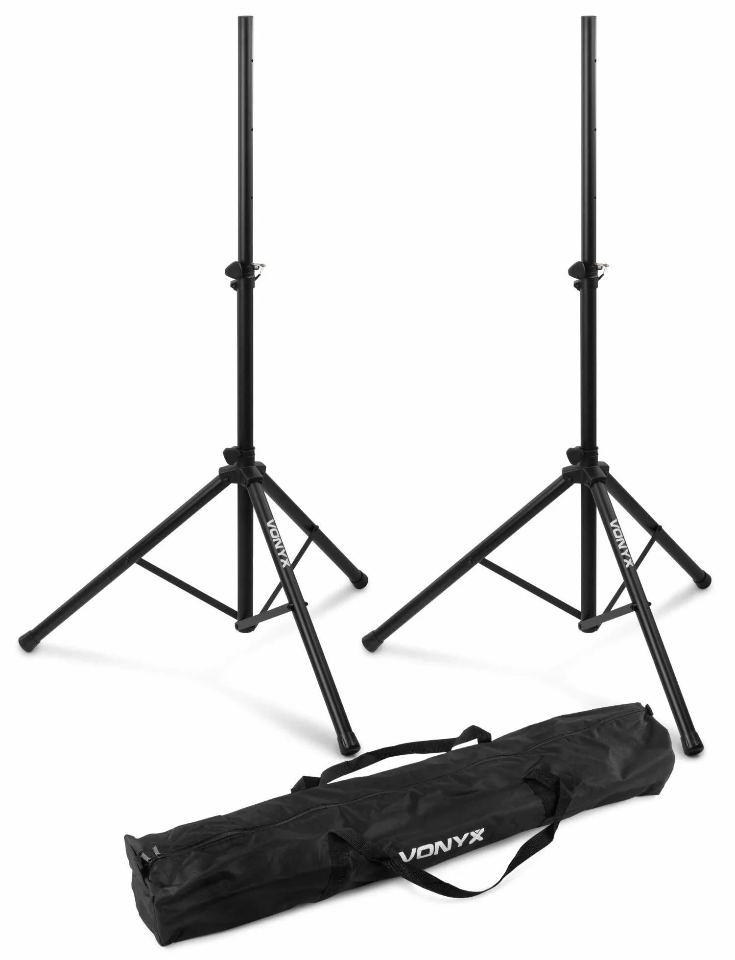 Vonyx VSA150S Sistema de PA Activo portátil 1000 W con 2 Altavoces de 15”, Bluetooth, USB MP3, entradas Micro y Guitarra, Soportes, Fundas Protectoras y Mando a Distancia