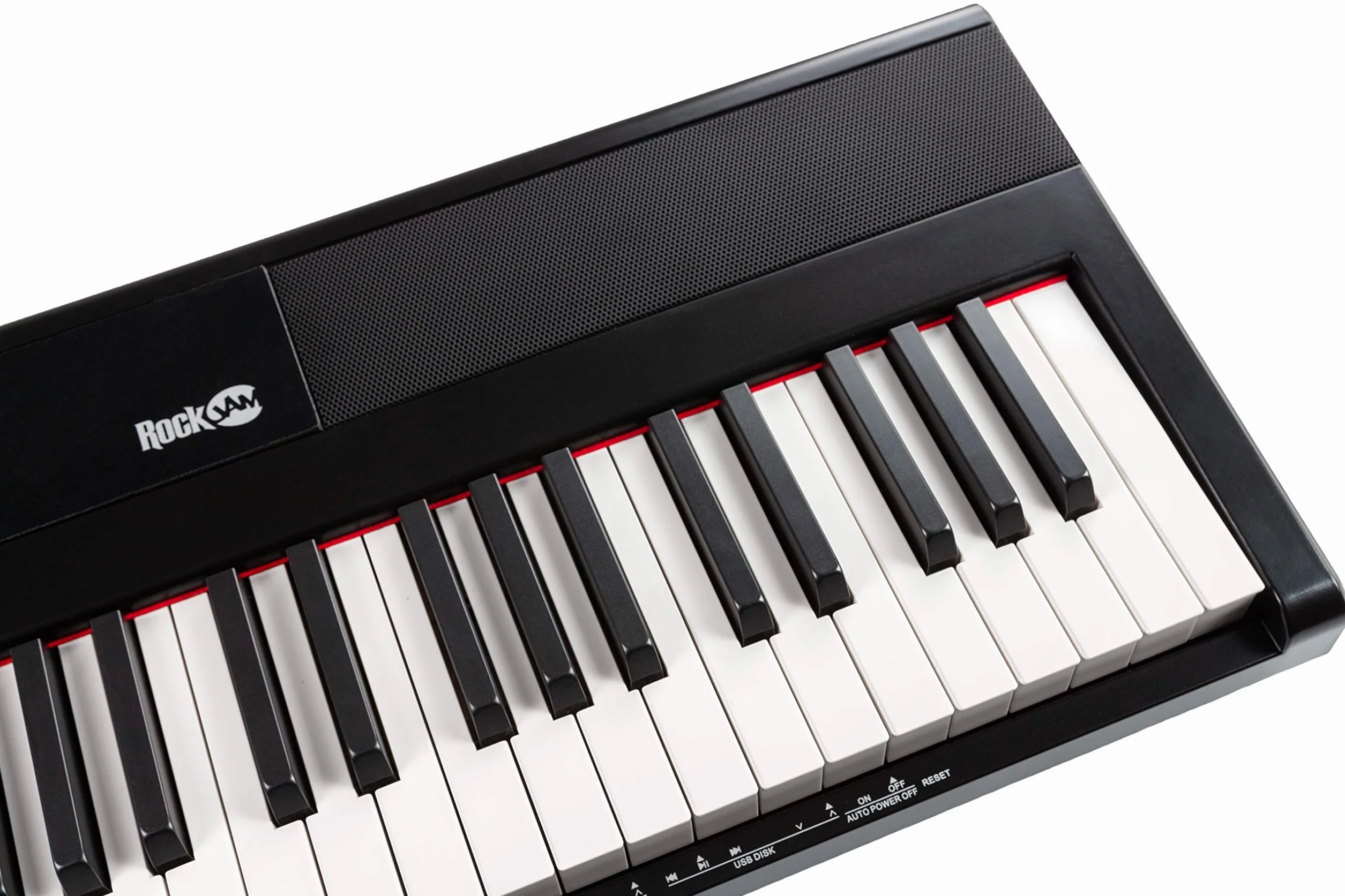 Rockjam Rj88Dp Teclas del Teclado de Piano para Principiantes Digital Piano con Full-Size Semi-Weighted Keys, Atril,Piano Engomada de la Nota,la Fuente de Alimentación y Construido en Altavoces, Negro