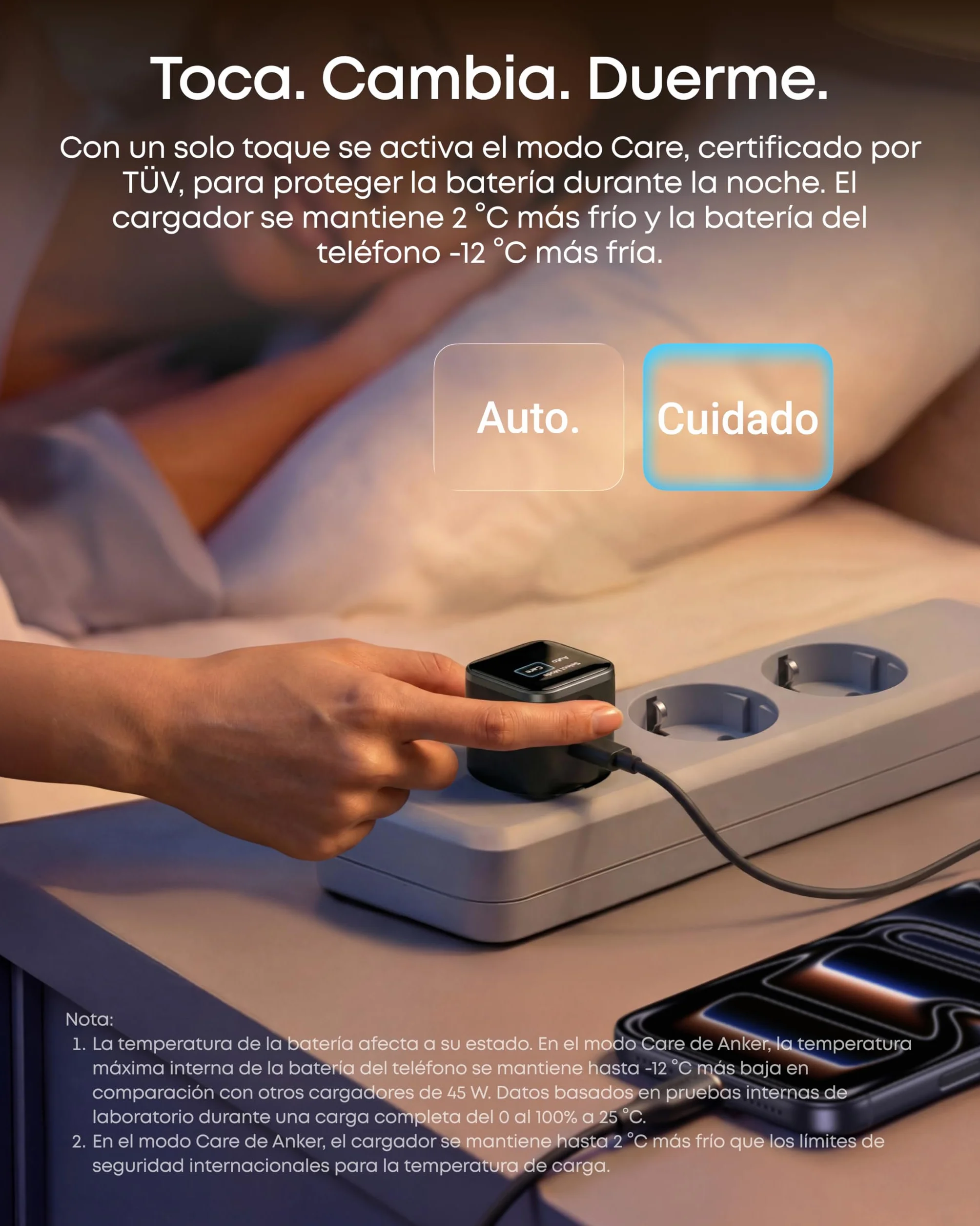 Anker Nano Cargador USB C 45W Inteligente, Carga Rápida para iPhone 17/16/15, iPad Pro, iPad Air
