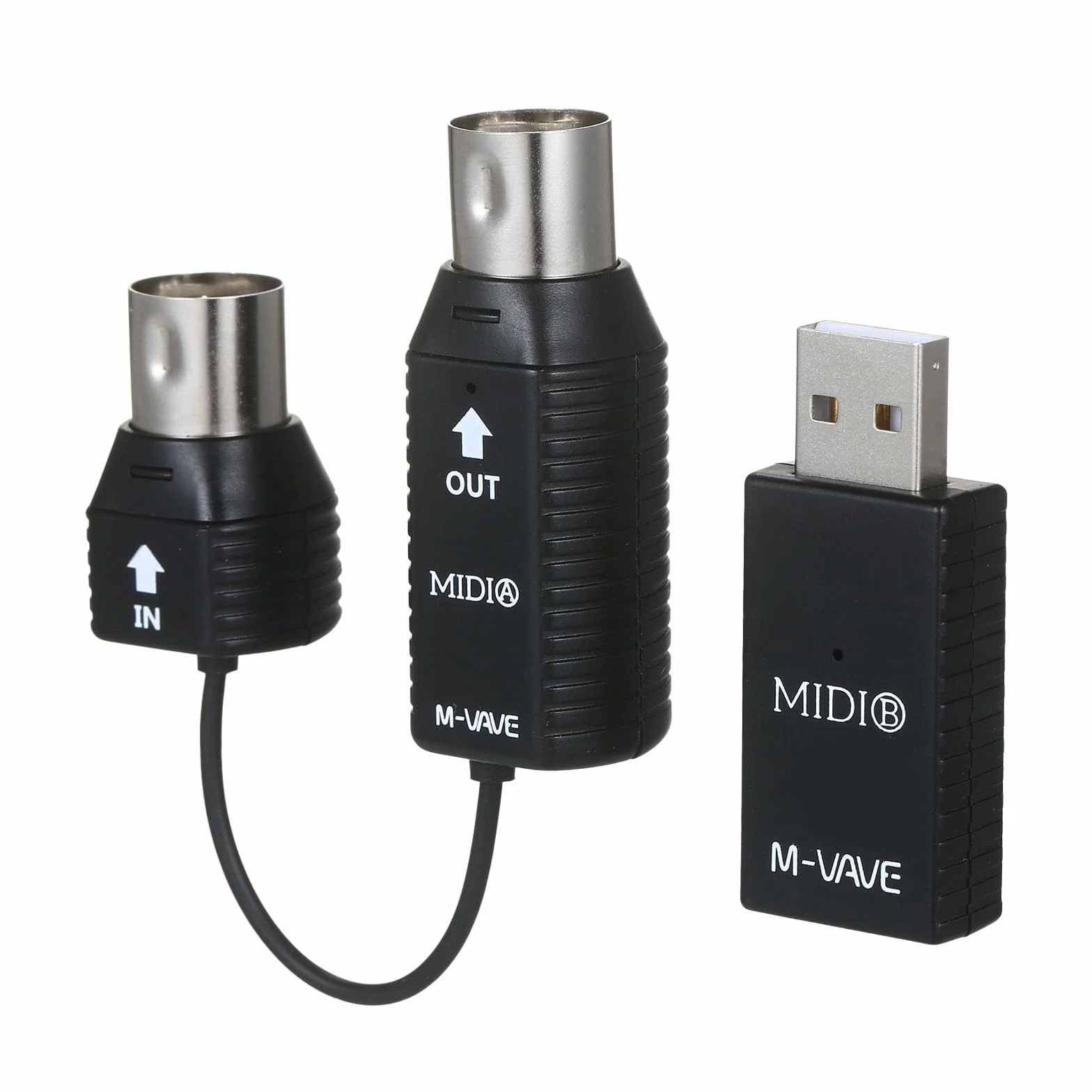 MS1 Mini Sistema de transmisión inalámbrico Sistema Midi Adaptador inalámbrico Midi Soporte Plug and Play para Dispositivos con Interfaz Midi