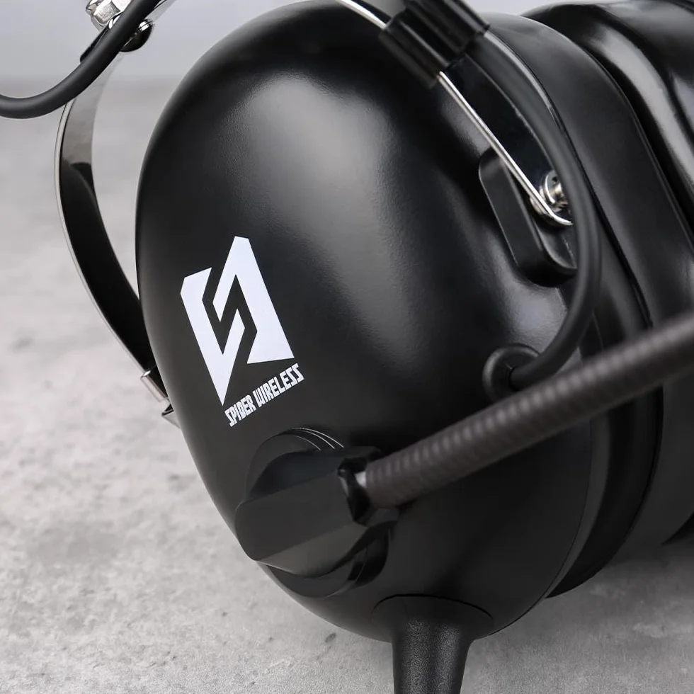 Auriculares de aviación general para piloto, compatibilidad mono y estéreo, micrófono con cancelación de ruido, cómodas almohadillas para los oídos, enchufes dobles GA, incluye bolsa