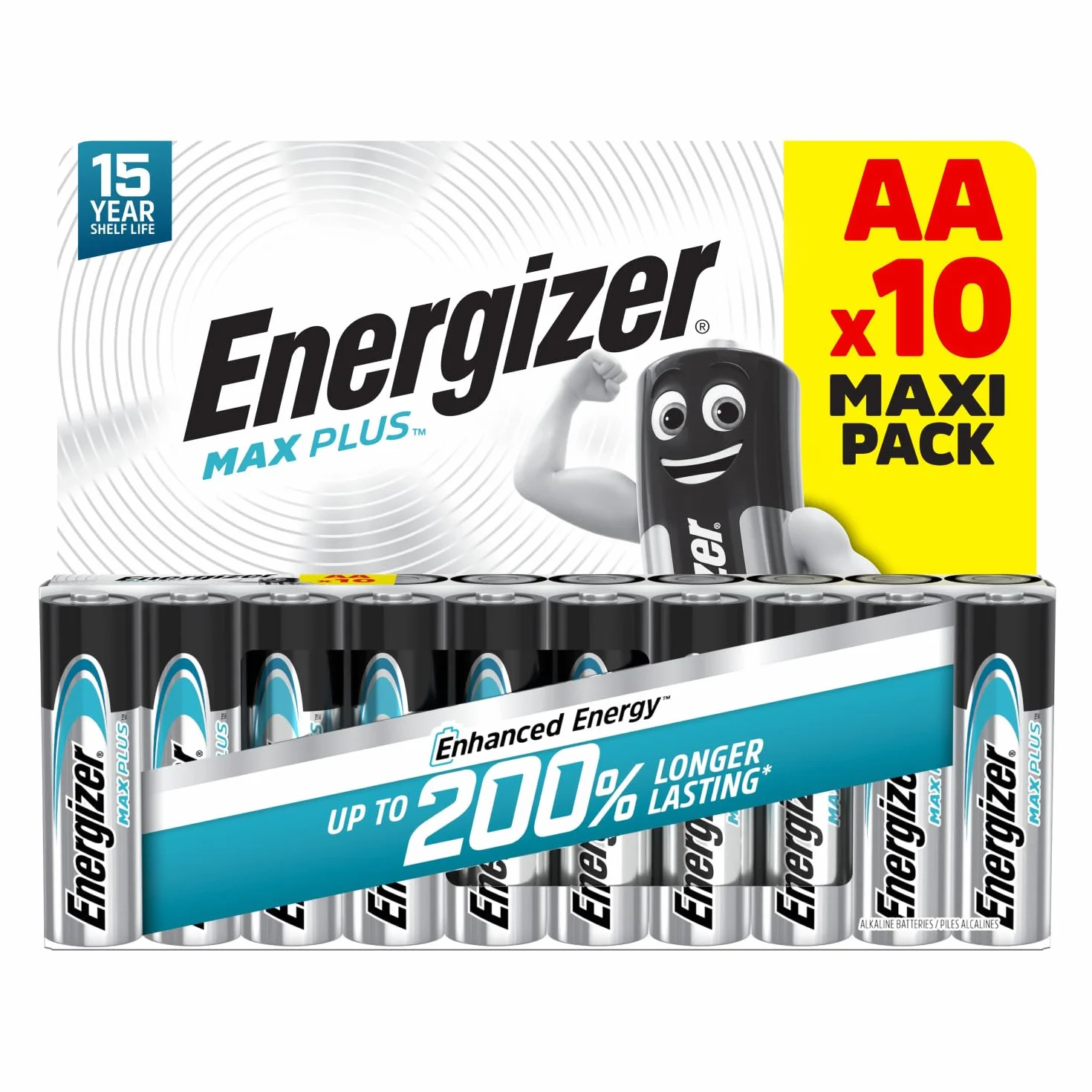 Energizer MAX Plus Pilas AA 1,5V Alcalinas Paquete de 10