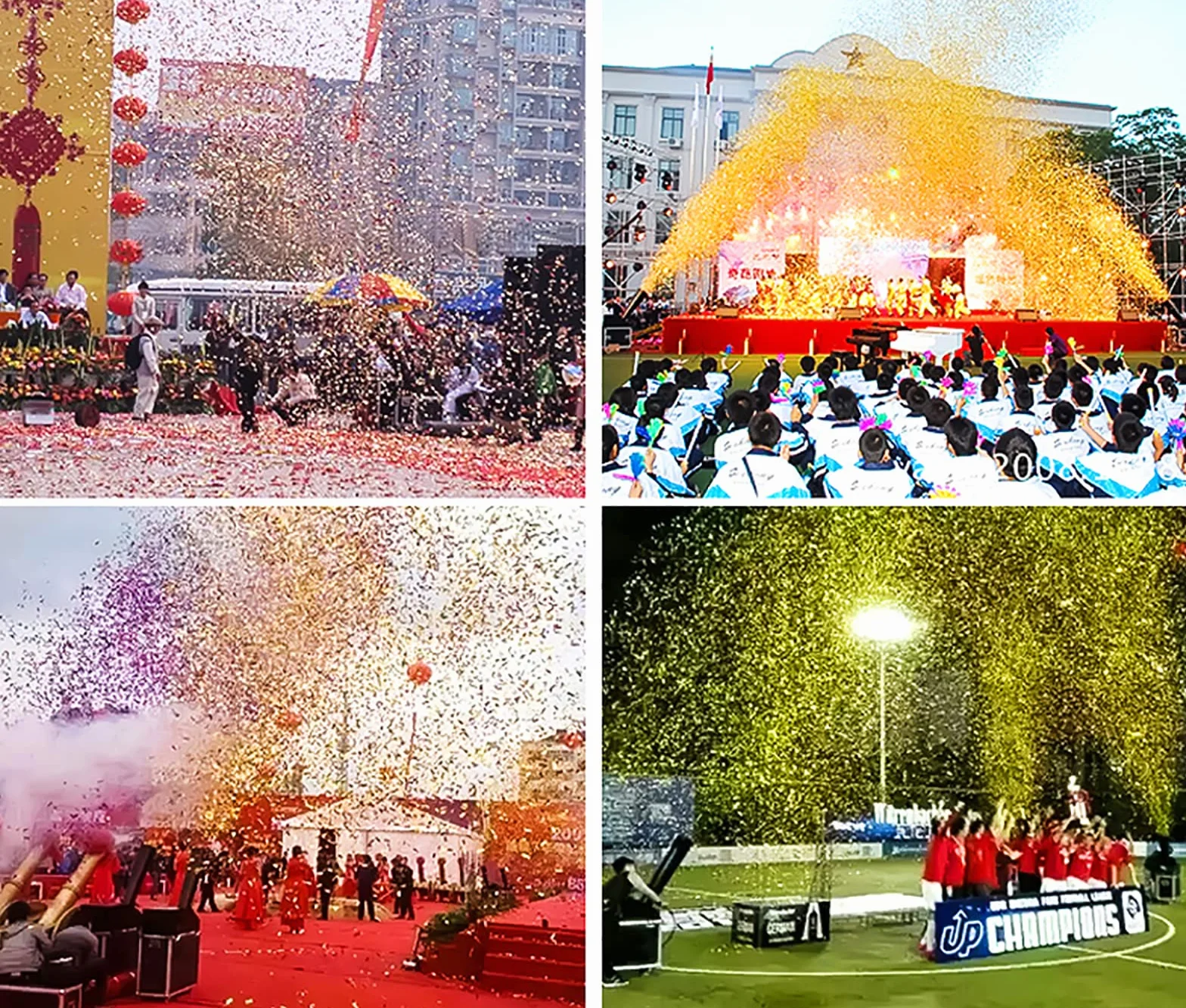 SONLED Máquina de cañón de Confeti Co2, Control Manual con Caja de Vuelo, cañón de Confeti de Boda para Discoteca, Fiesta en Escenario