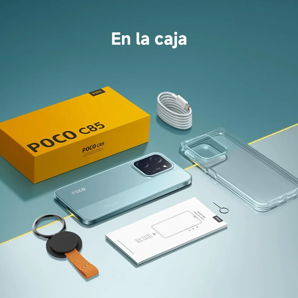 Xiaomi POCO C85 Smartphone 8+256GB Cámara Dual 50MP AI Pantalla 6,9" Octa-Core Carga Rápida 33W 6000mAh Verde