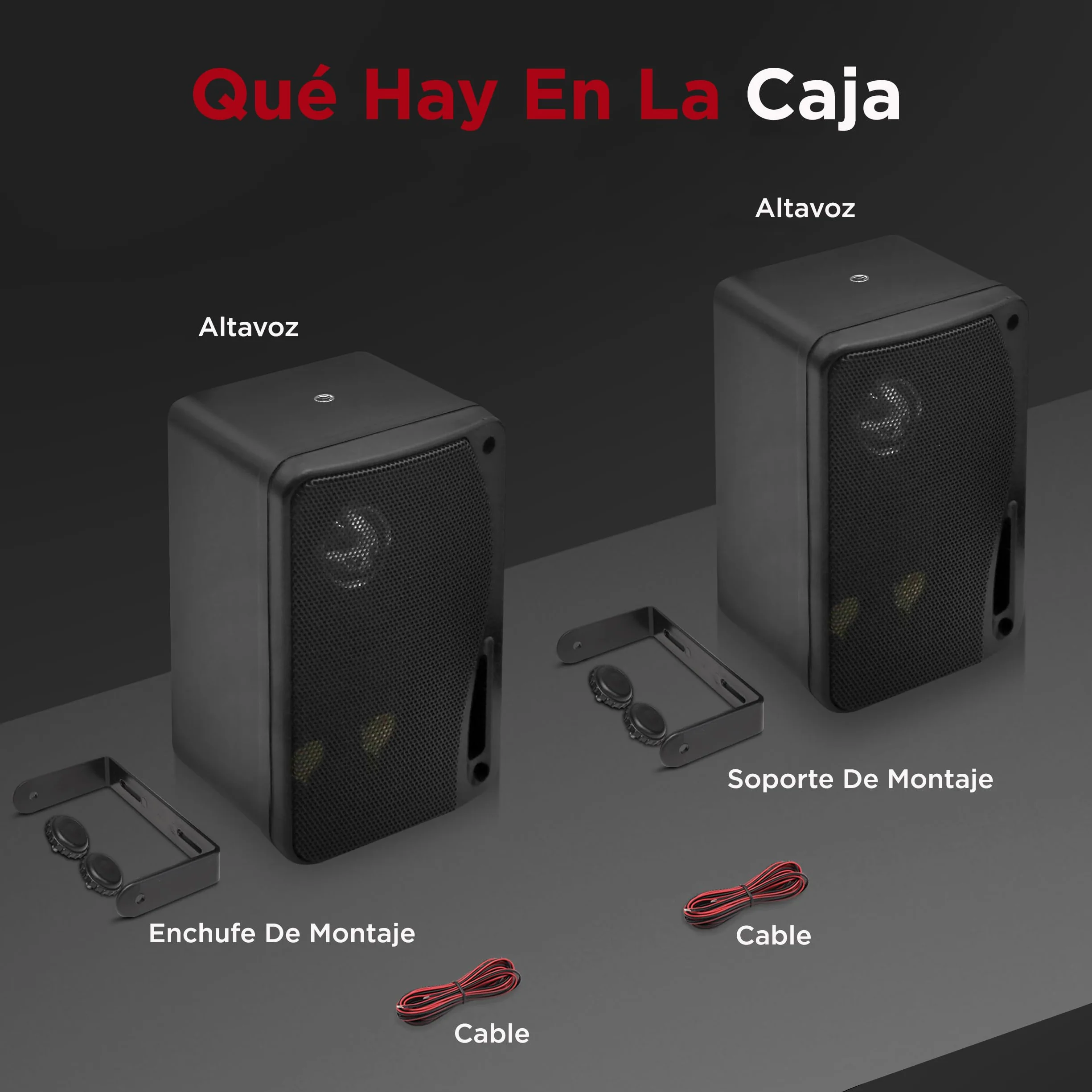 Pyle altavoces de 3 vías 3.5" 200W montaje en pared para barcos piscinas patios