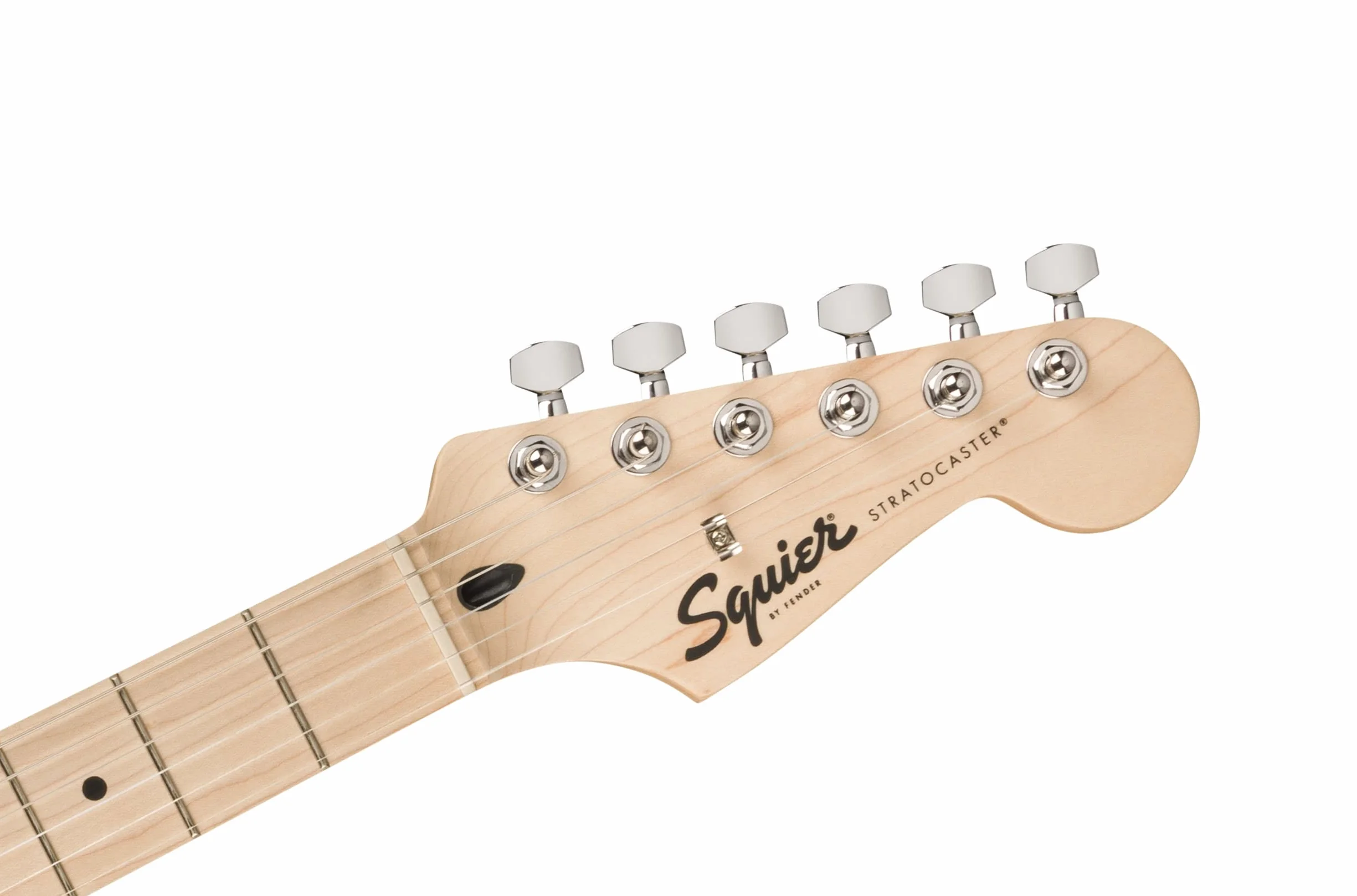 Squier by Fender Sonic Stratocaster HT, Guitarra Eléctrica, Diapasón de Arce, Golpeador Blanco, Blanco Ártico, Incluye cursos virtuales gratuitos en Fender Play