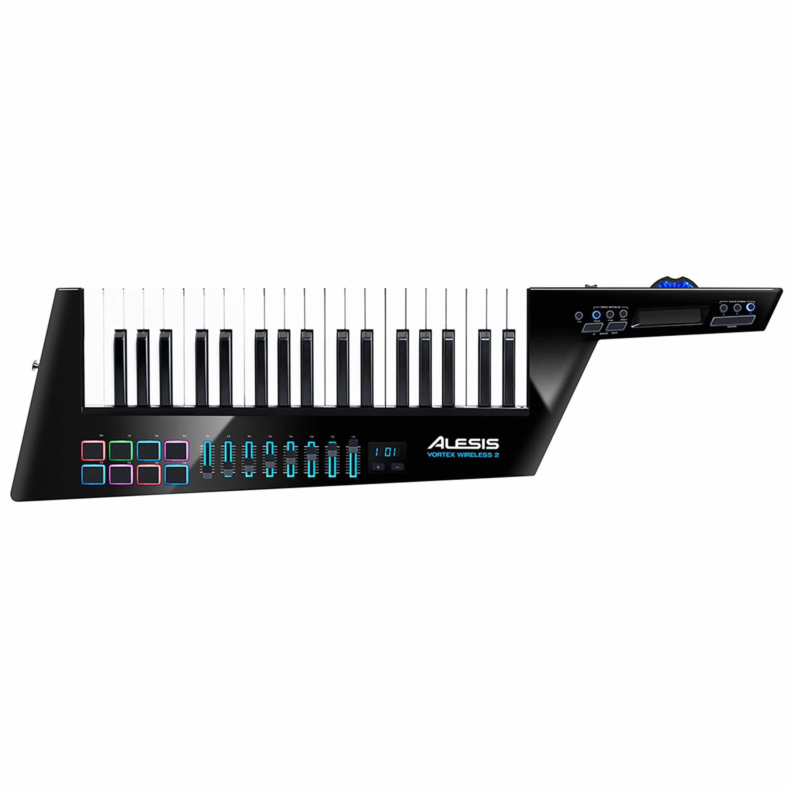 Alesis Vortex Wireless 2 - Keytar Inalámbrico con Teclado Controlador USB MIDI de Alto Rendimiento con Sensor de Inclinación y un Paquete de Software Profesional