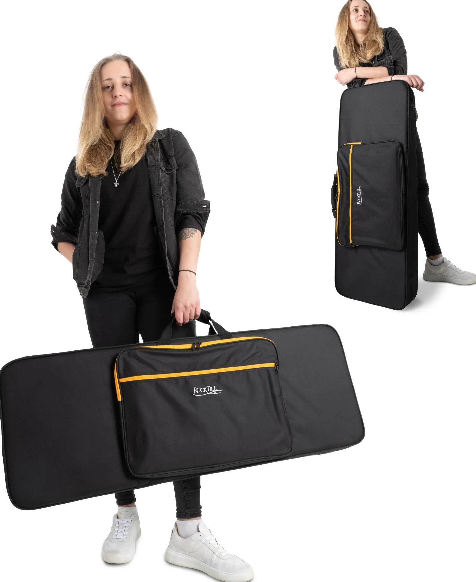 ROCKTILE EGSCR-1122BK Softcase para Guitarra Eléctrica - Maletín Ligero y Práctico para Todas Las Guitarras Eléctricas Comunes