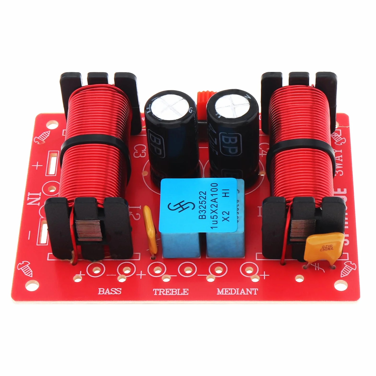 Altavoz cruzado de 3 vías, 150 W, 3 vías, 3 altavoces, altavoces HiFi, divisor de frecuencia de audio, filtros cruzados
