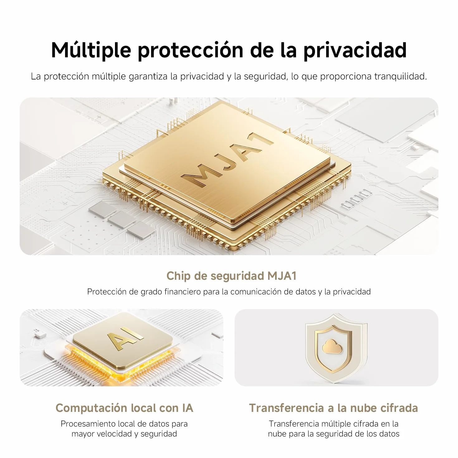 Xiaomi C302 Cámara Vigilancia WiFi Interior 2K 3MP 360° Visión Nocturna Starlight Audio Bidireccional Wi-Fi 6
