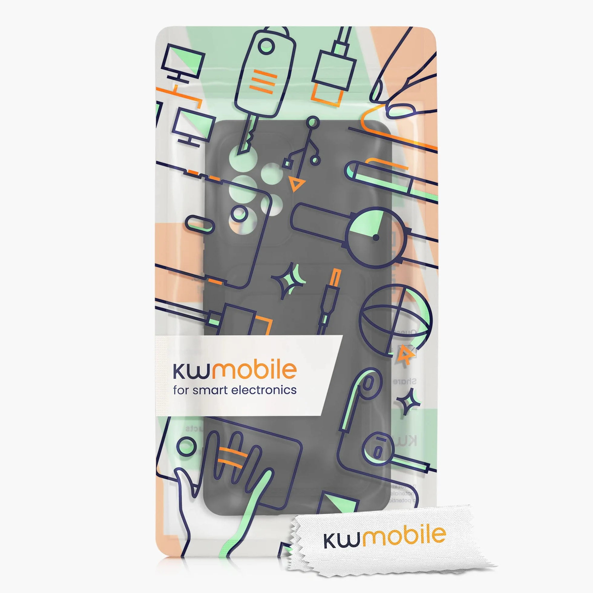 kwmobile Funda Billetera Compatible con Samsung Galaxy A53 5G Funda con Tarjetero - Carcasa Cartera Protectora con Espacio para Tarjeta - Negro