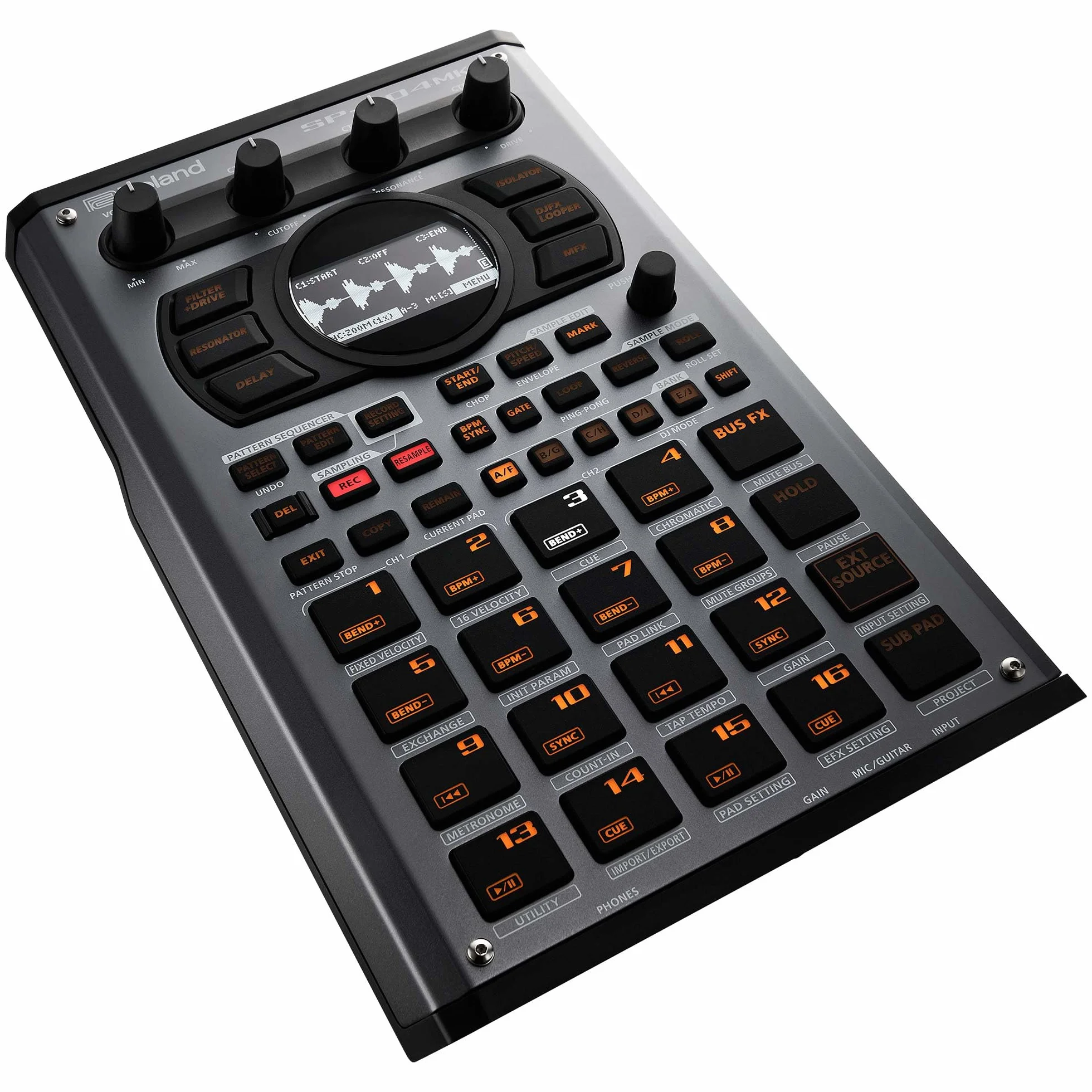Roland SP-404MKII Sampler y procesador de efectos creativo | El mítico creador de beats SP-404 con mejoras de lujo | Proceso rápido | 16 GB de almacenamiento interno | Polifonía de 32 voces
