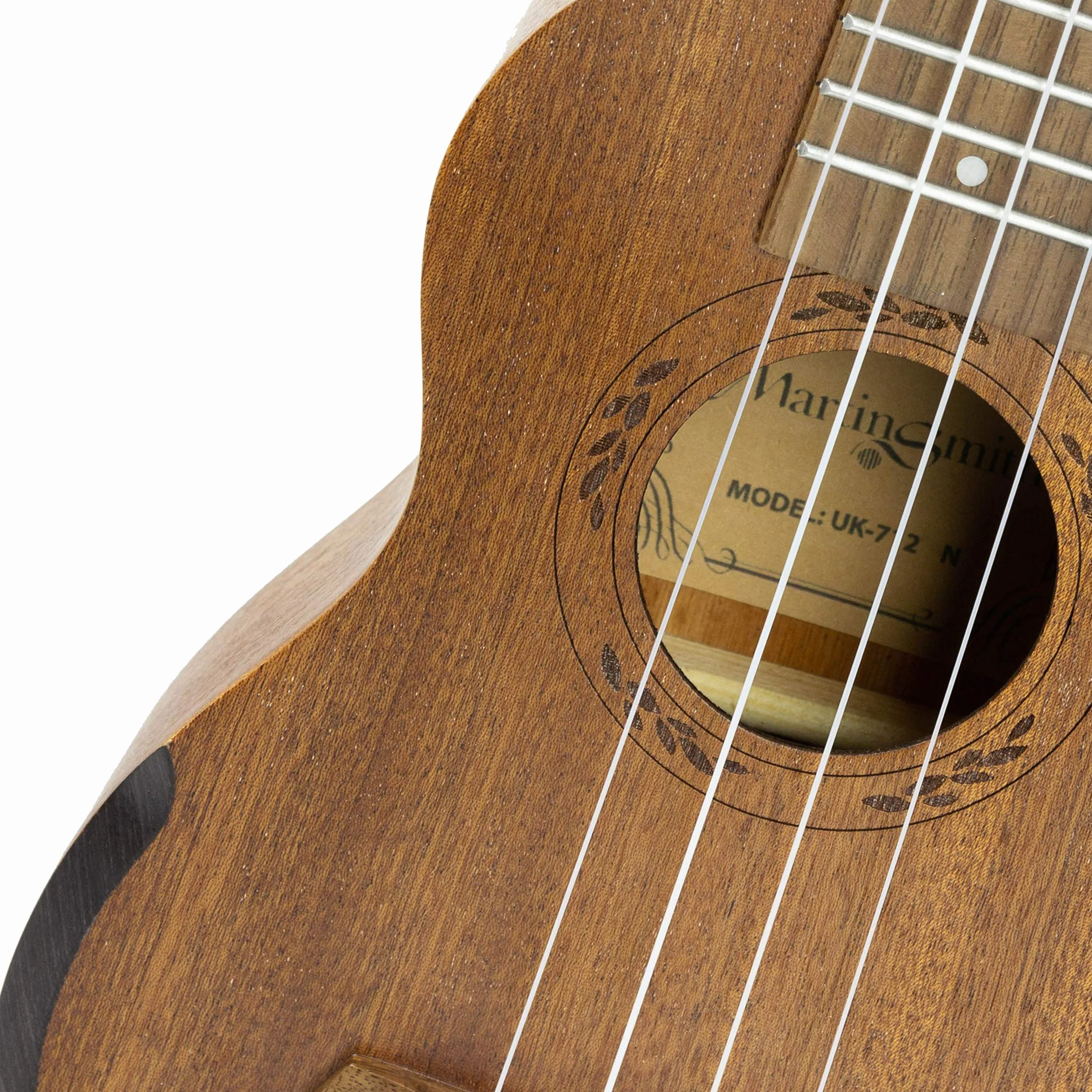 Ukulele tenore Martin Smith Premium con accordatore, borsa imbottita e corde di ricambio Aquila