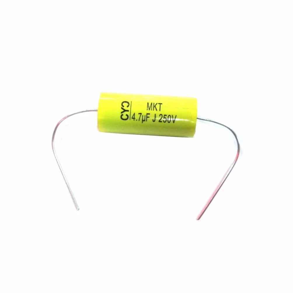 MagiDeal Condensador No Polarizado Cruce Divisor de Altavoz Audio 2pcs 250v 4,7uF