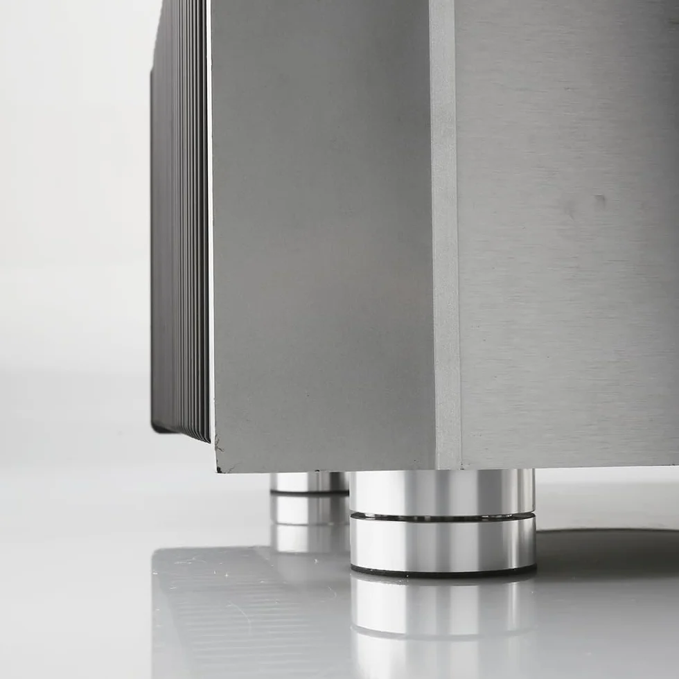 Tertullus Juego de 4 patas para altavoces de aluminio amortiguador de vibración plateado